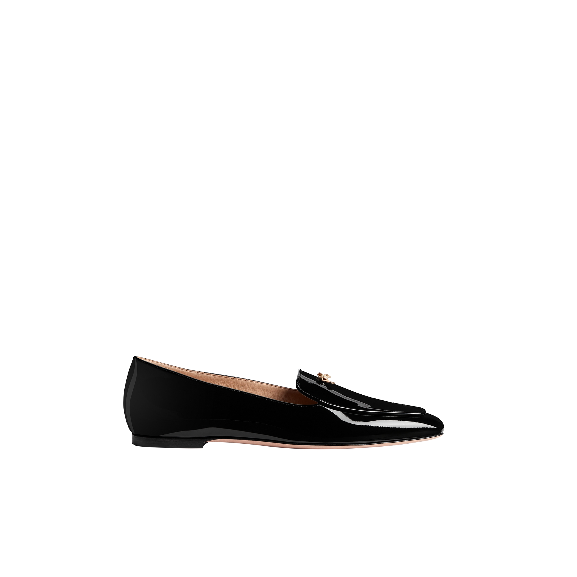 Baby Bow Loafer Black Patent Calfskin | DIOR