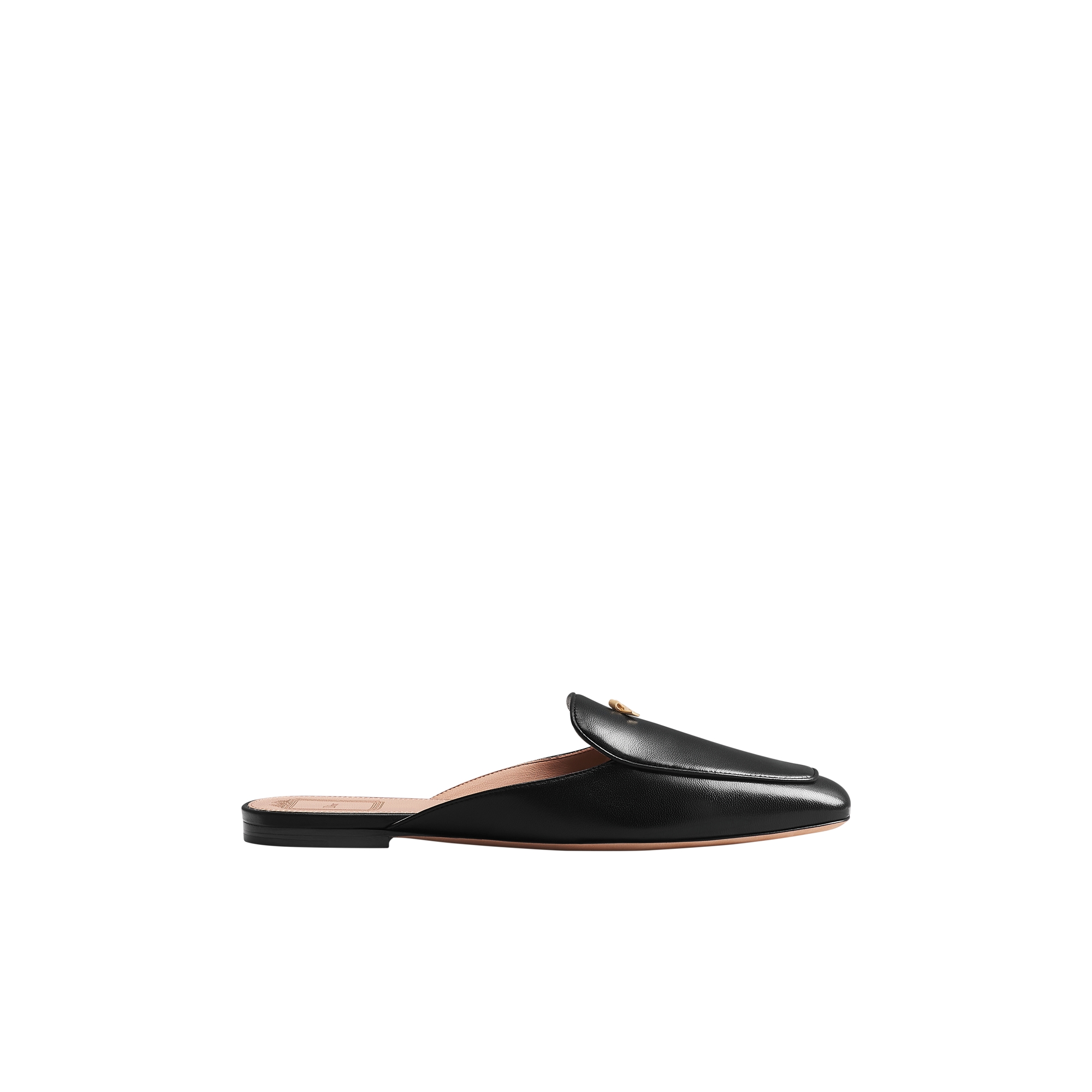  Glänzendes Lammleder in Schwarz