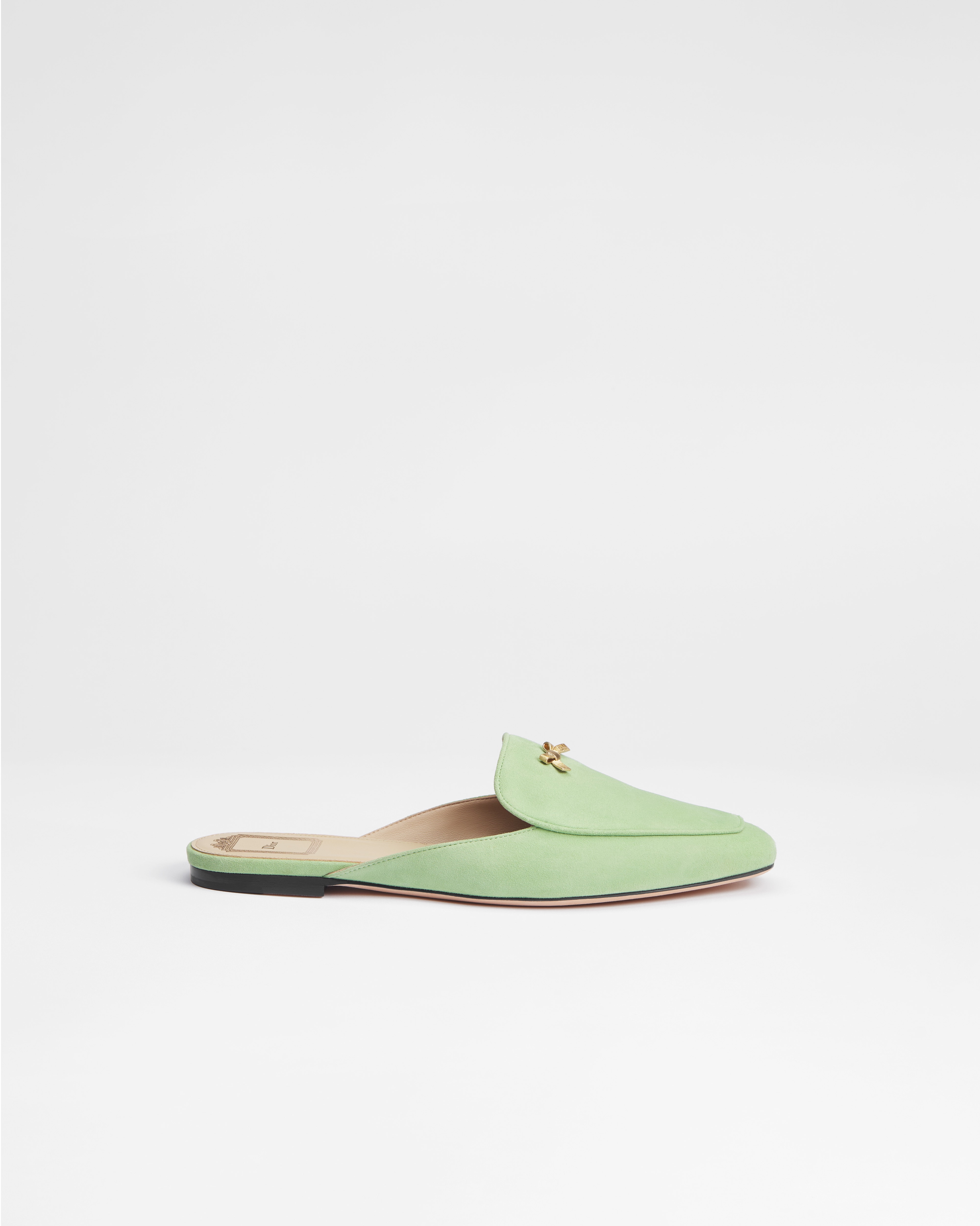 Baby Bow ミュール スエードゴートスキン E02