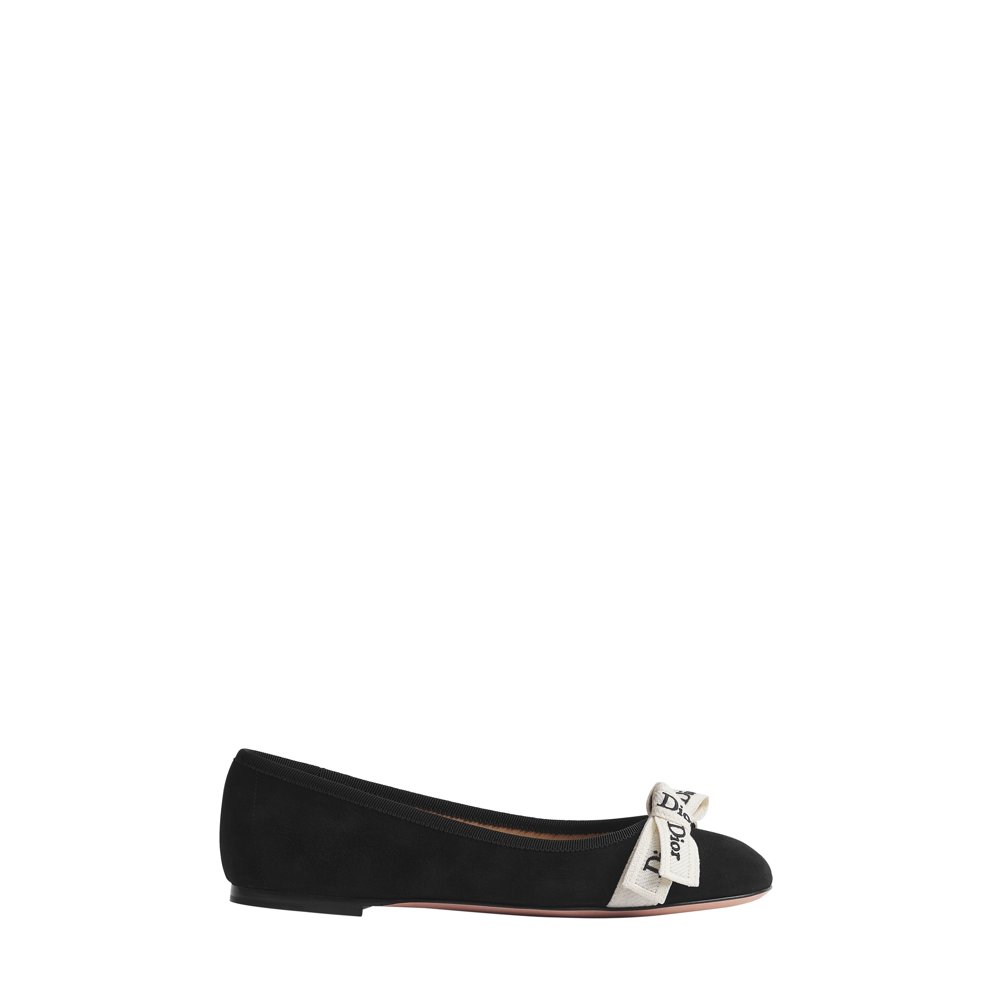 J'Adior Ballet Flat Black Suede Goatskin E02