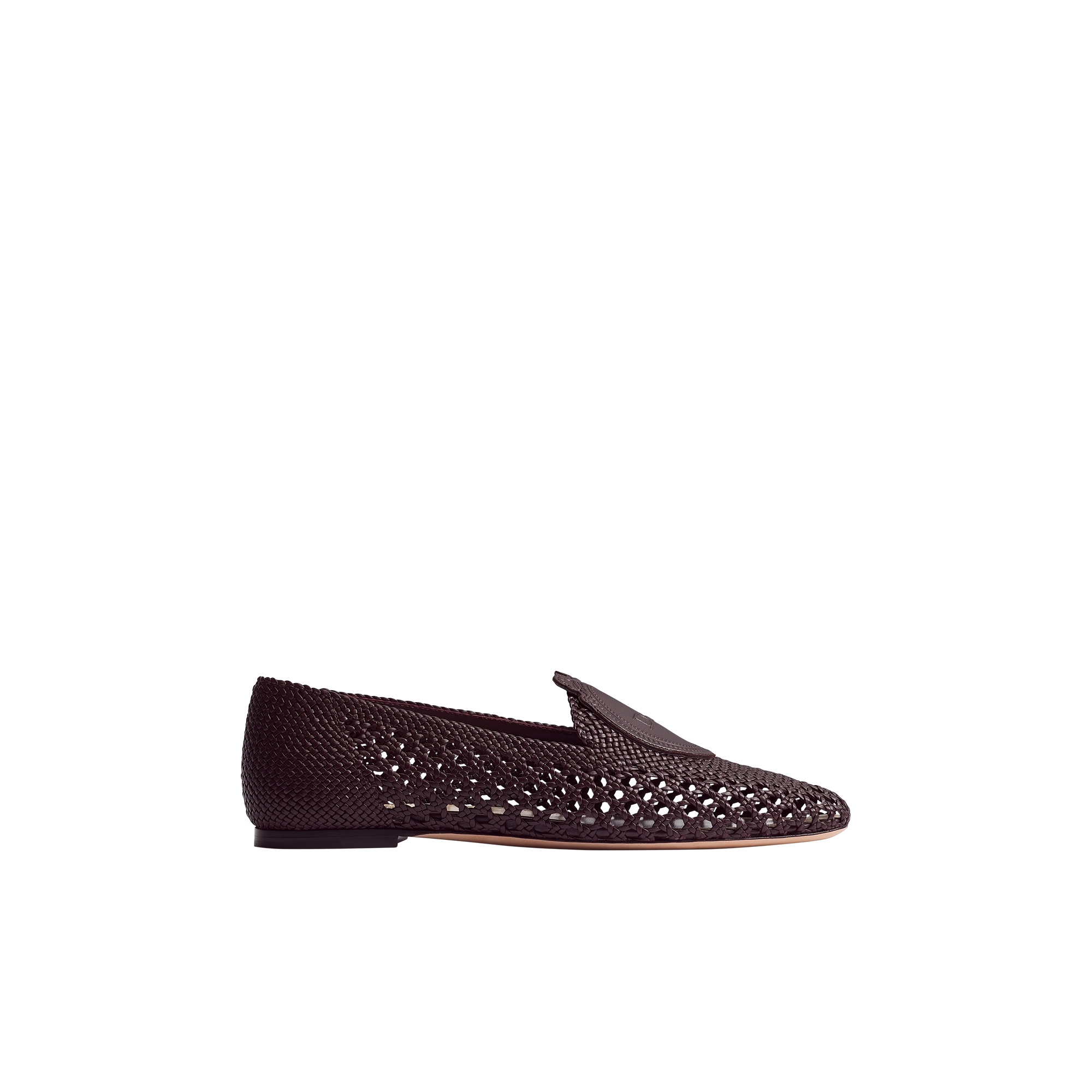 Dior Médaillon Loafer Black Woven Lambskin | DIOR
