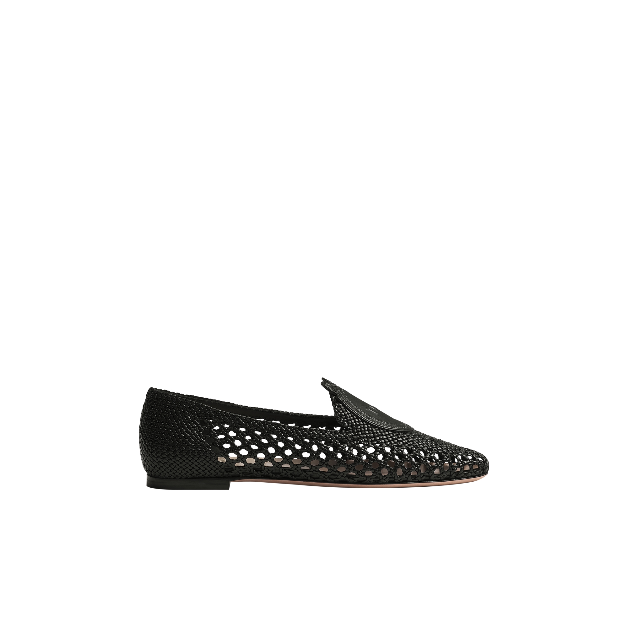 テ*ー様 Dior ブラック ミュール Dior Médaillon Loafer Black Woven Lambskin | DIOR