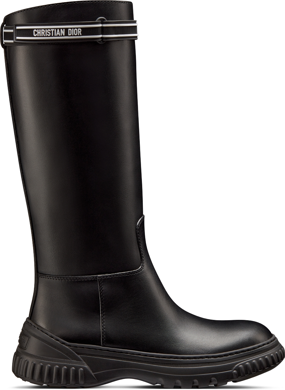 D-Racer Boot Black Calfskin | DIOR