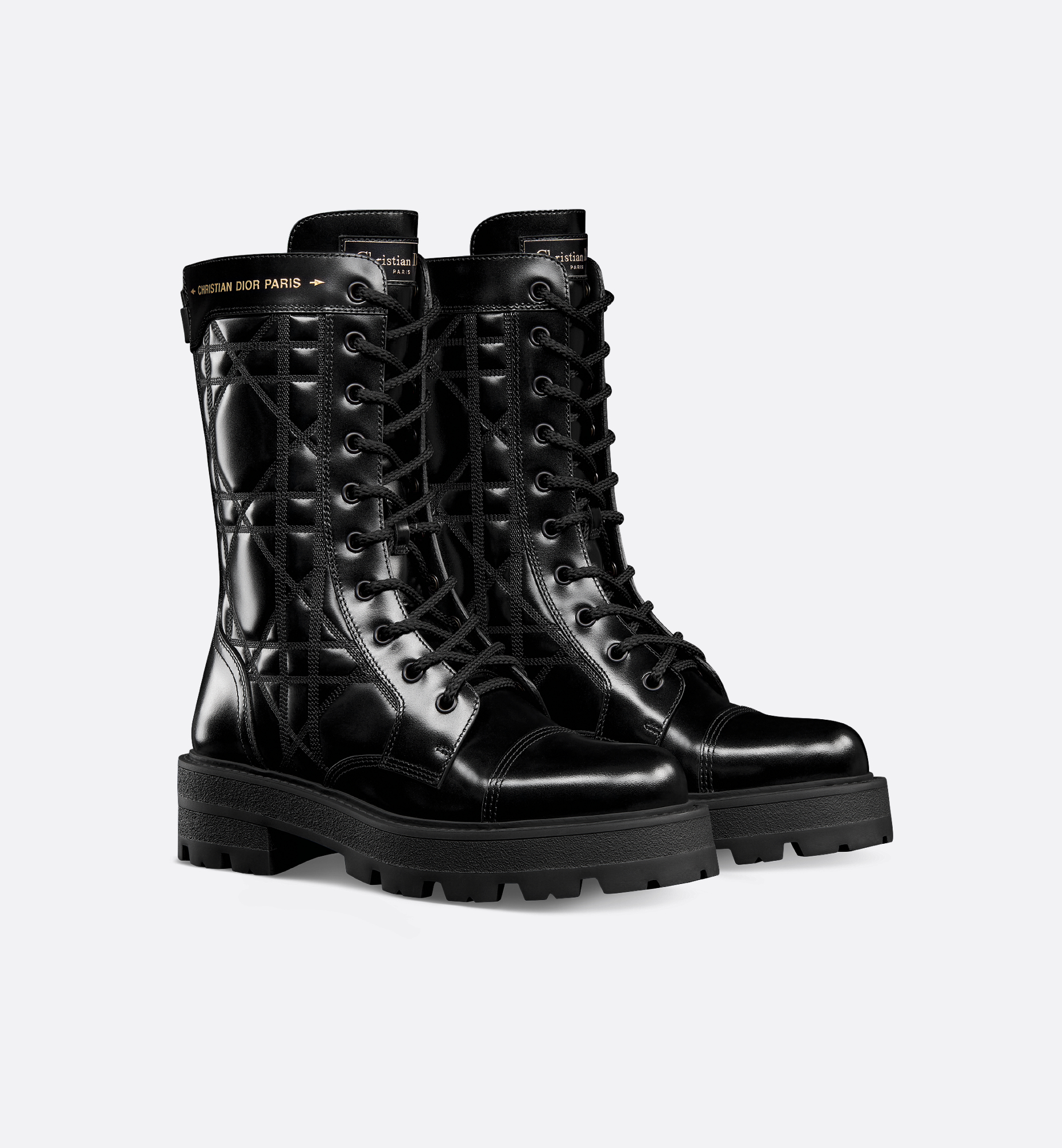 DIOR | D-Unit ショートブーツ カナージュ キルティング カーフ DIOR | D-Unit ショートブーツ カナージュ キルティング カーフ