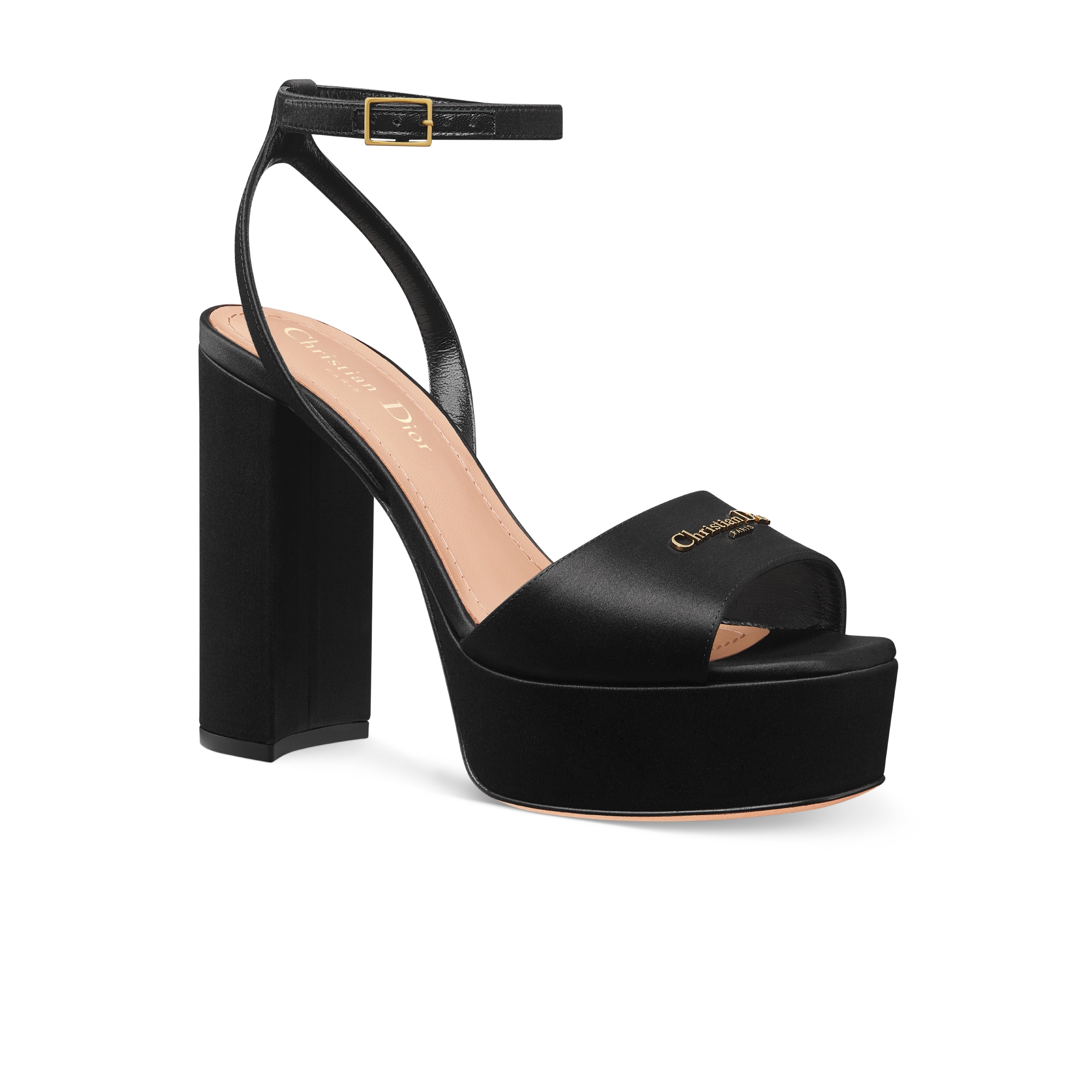 D-Lane プラットフォームサンダル サテン E03