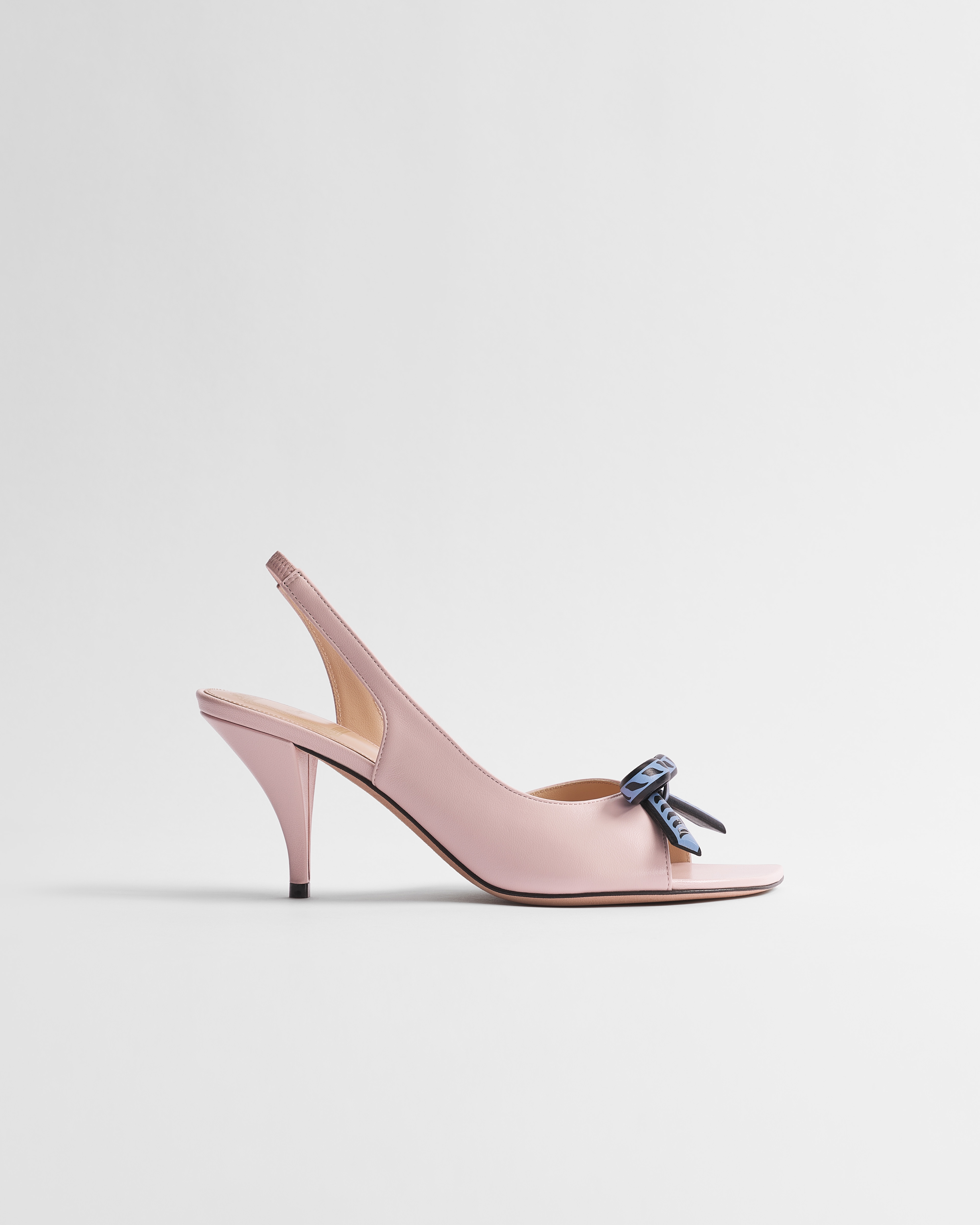 Dior 七夕 Dior Bow 高跟露跟涼鞋 糖衣粉紅色小羊皮 E02