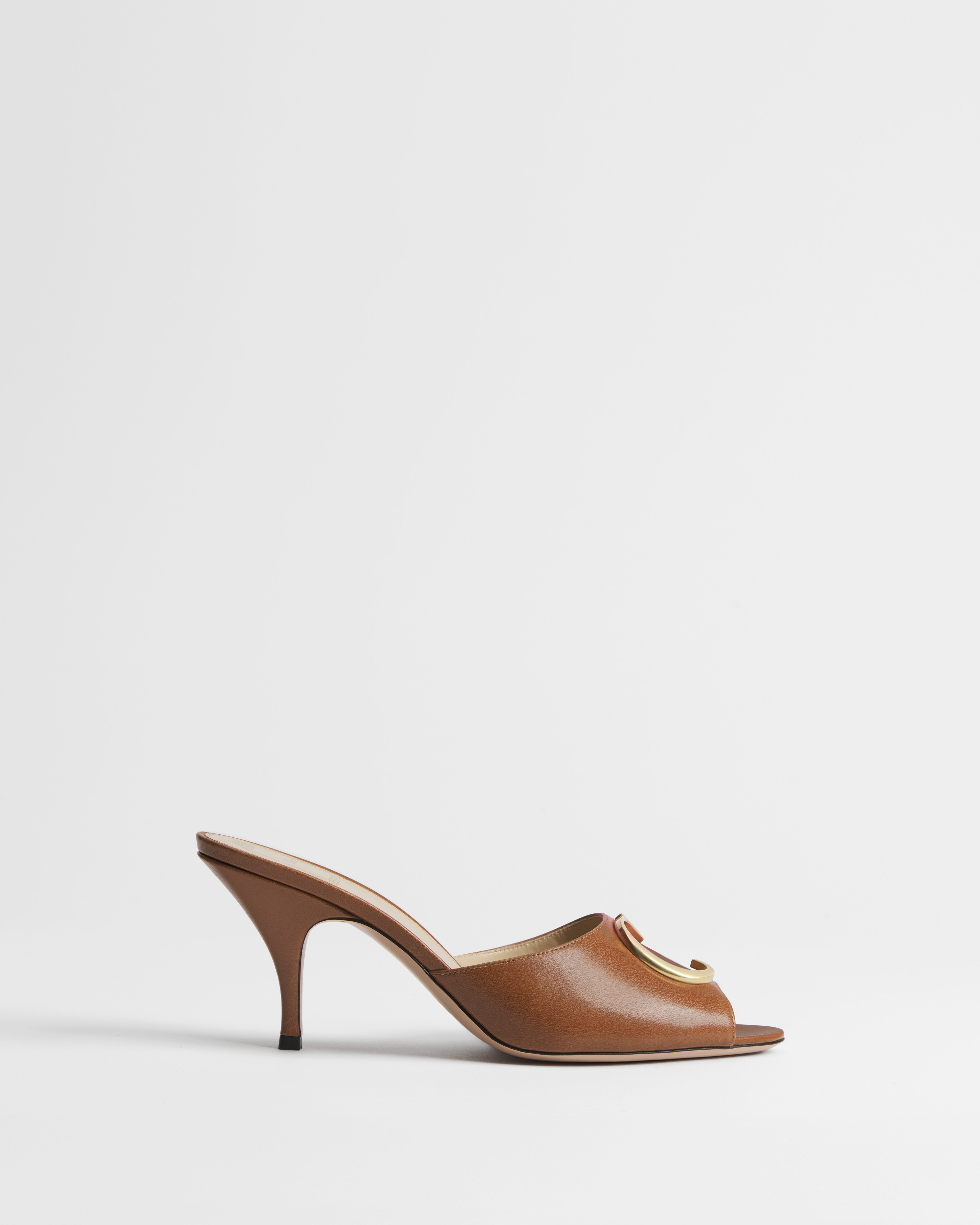 Dior Initials Heeled Slide New Marron Lambskin E02