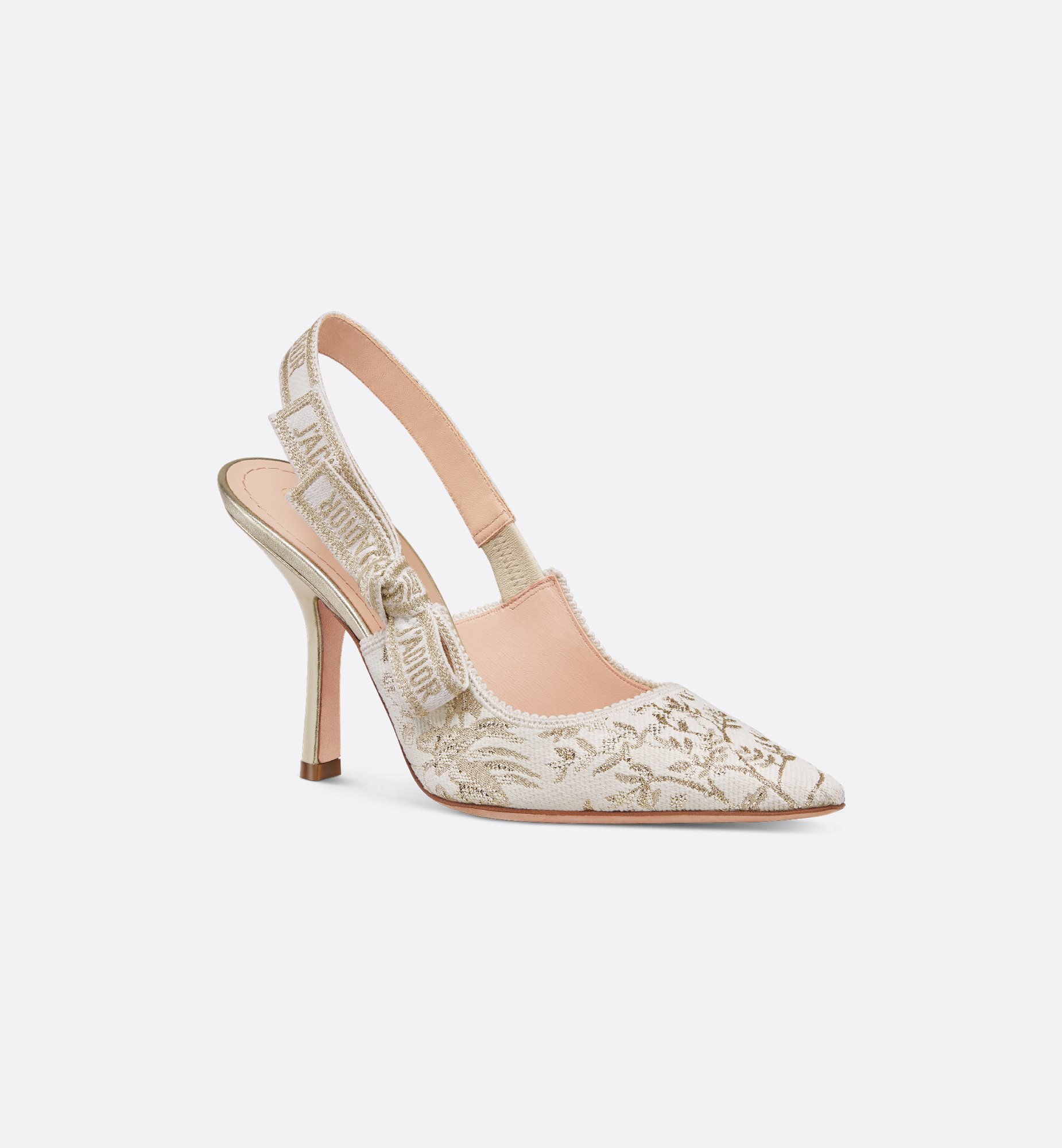 J'Adior Slingback Pump Black and Gold-Tone Millefiori J'Adior Slingback Pump Black and Gold-Tone Millefiori