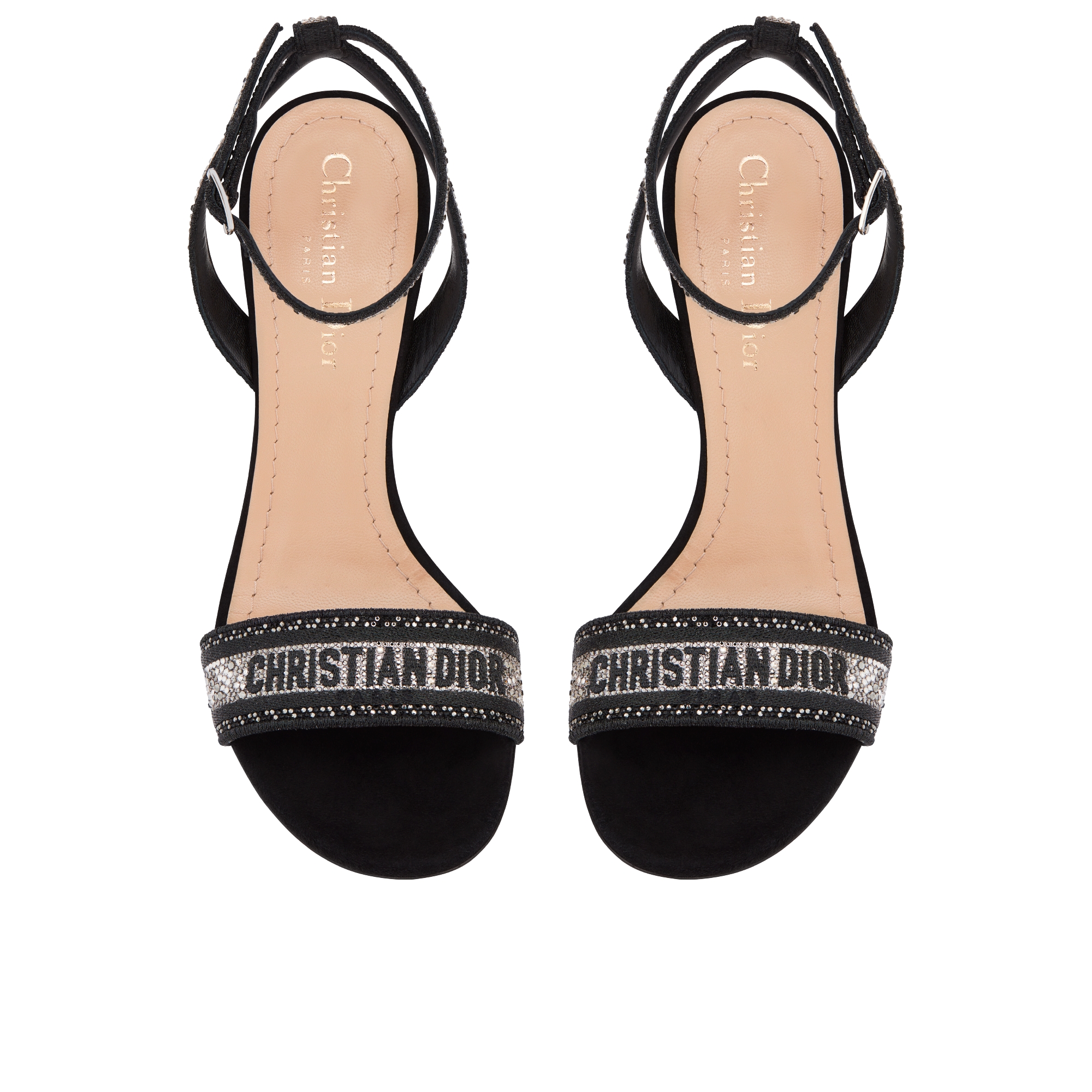 Dway ヒールサンダル エンブロイダリー コットン E06