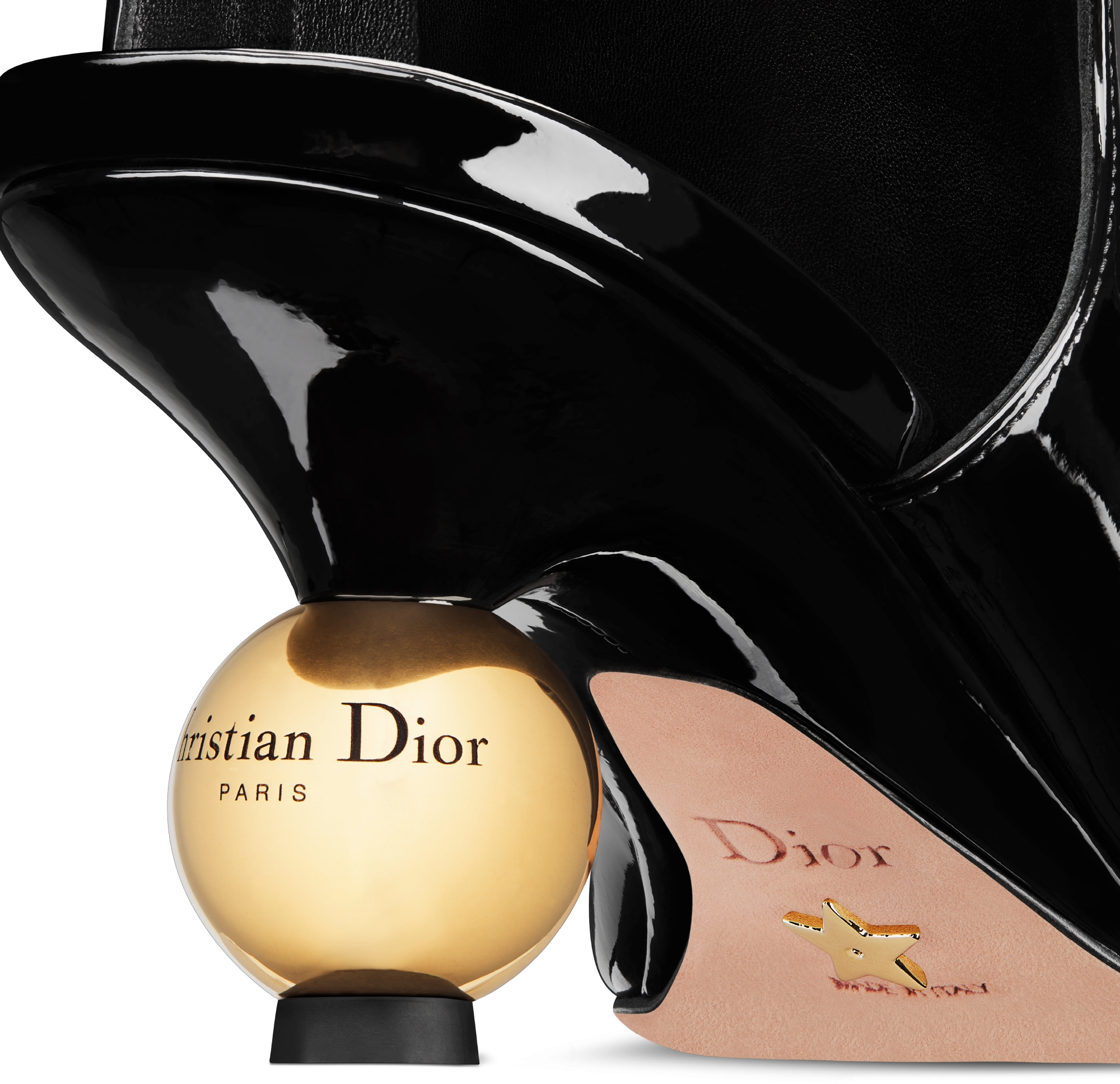 DIOR | D-Idole ヒール ショートブーツ パテントカーフスキン