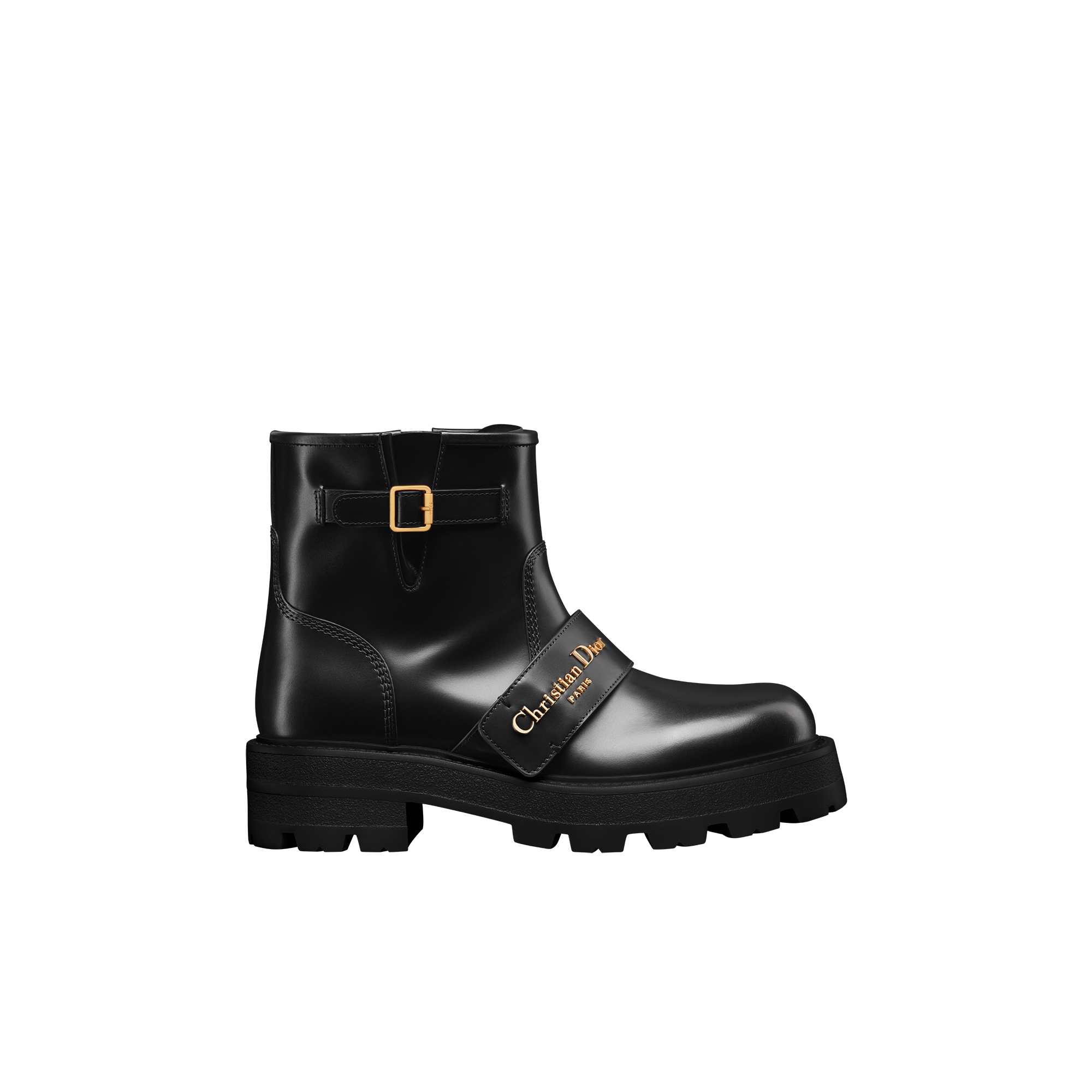 D-Quest Ankle Boot Black Calfskin E02