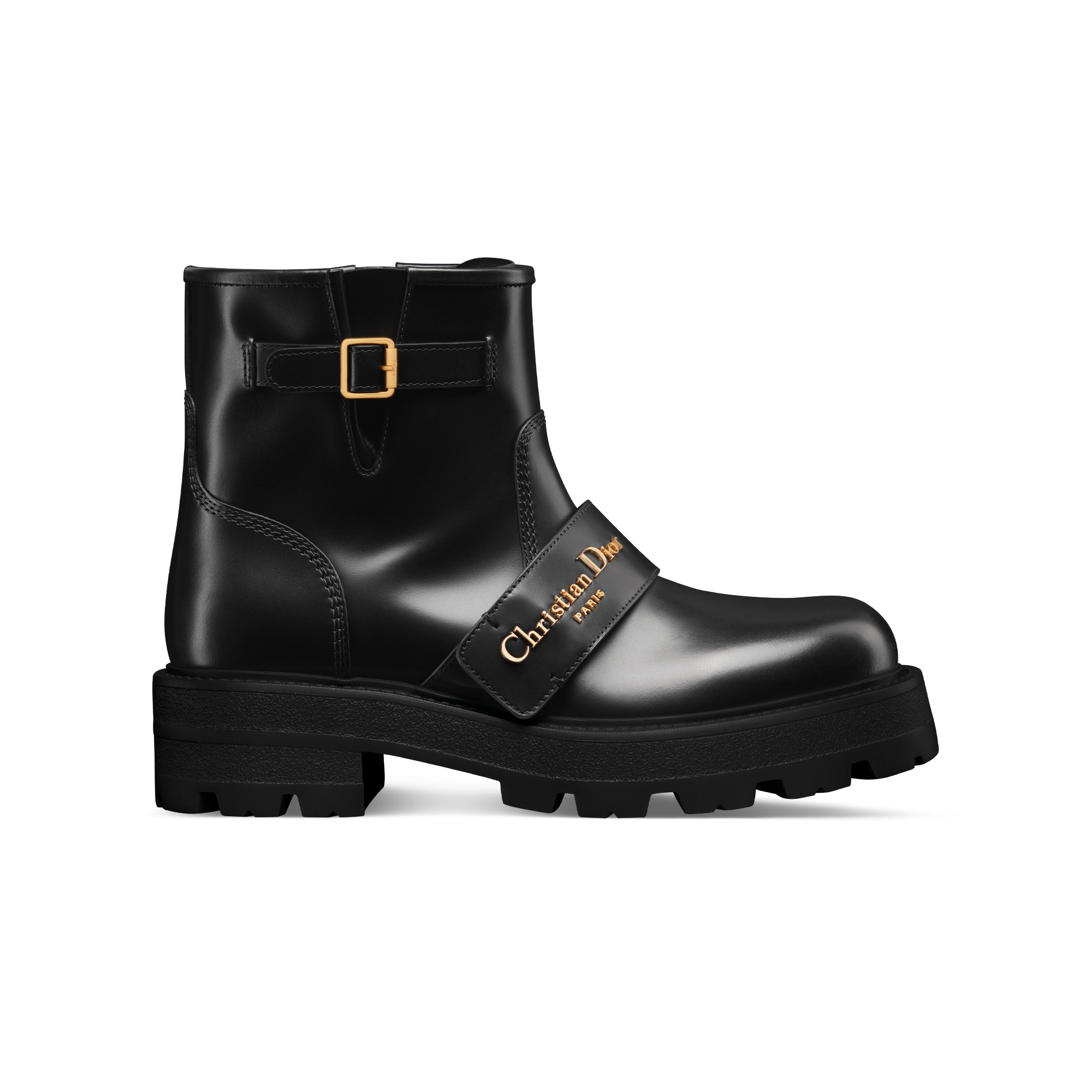 D-Quest Ankle Boot Black Calfskin E02