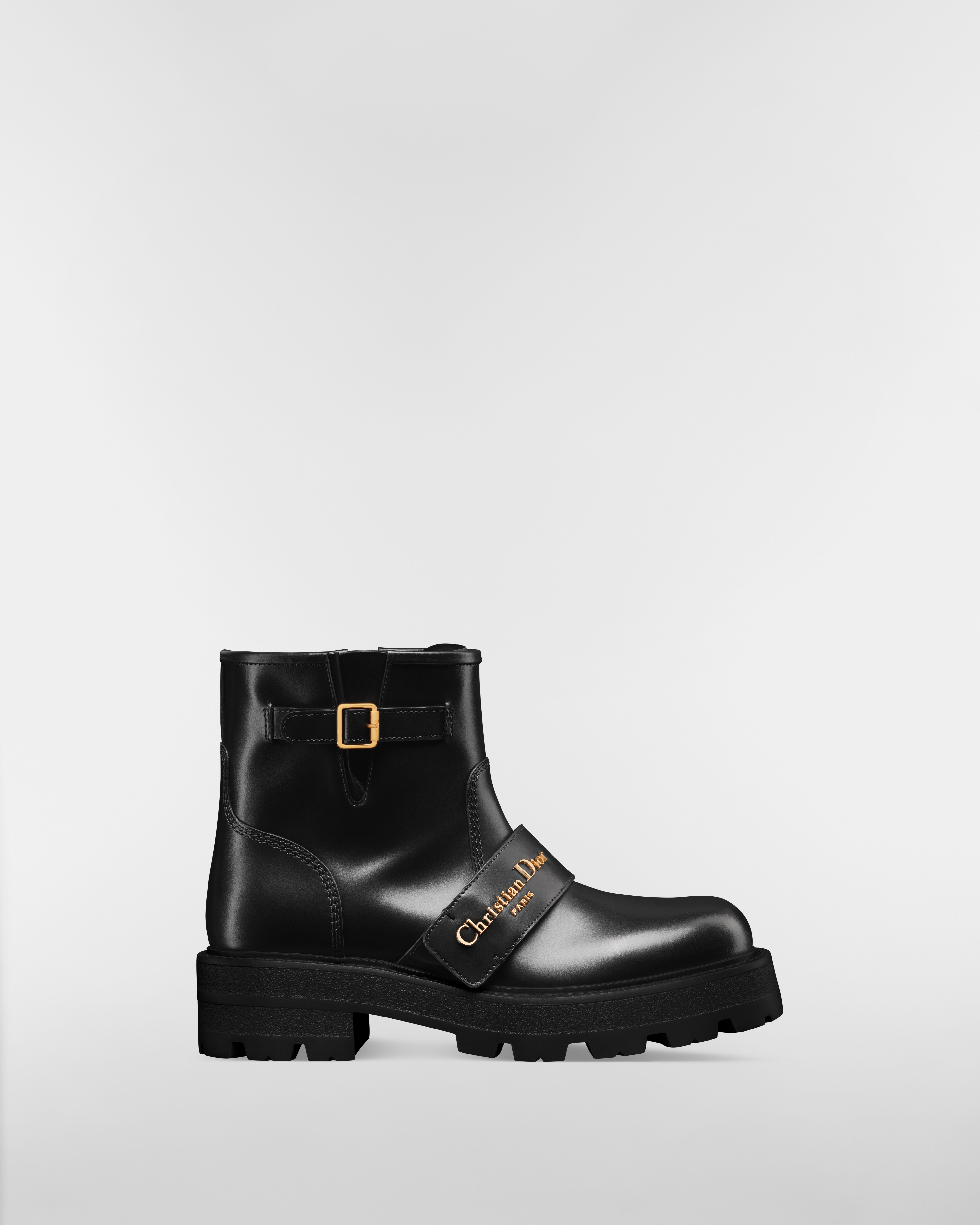 D-Quest Ankle Boot Black Calfskin E02