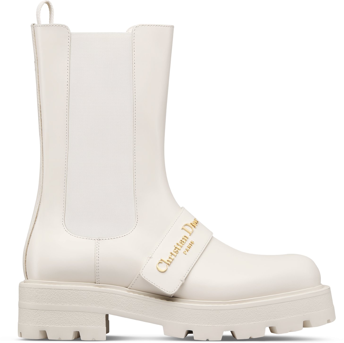 D-Quest Ankle Boot Profile view White Calfskin