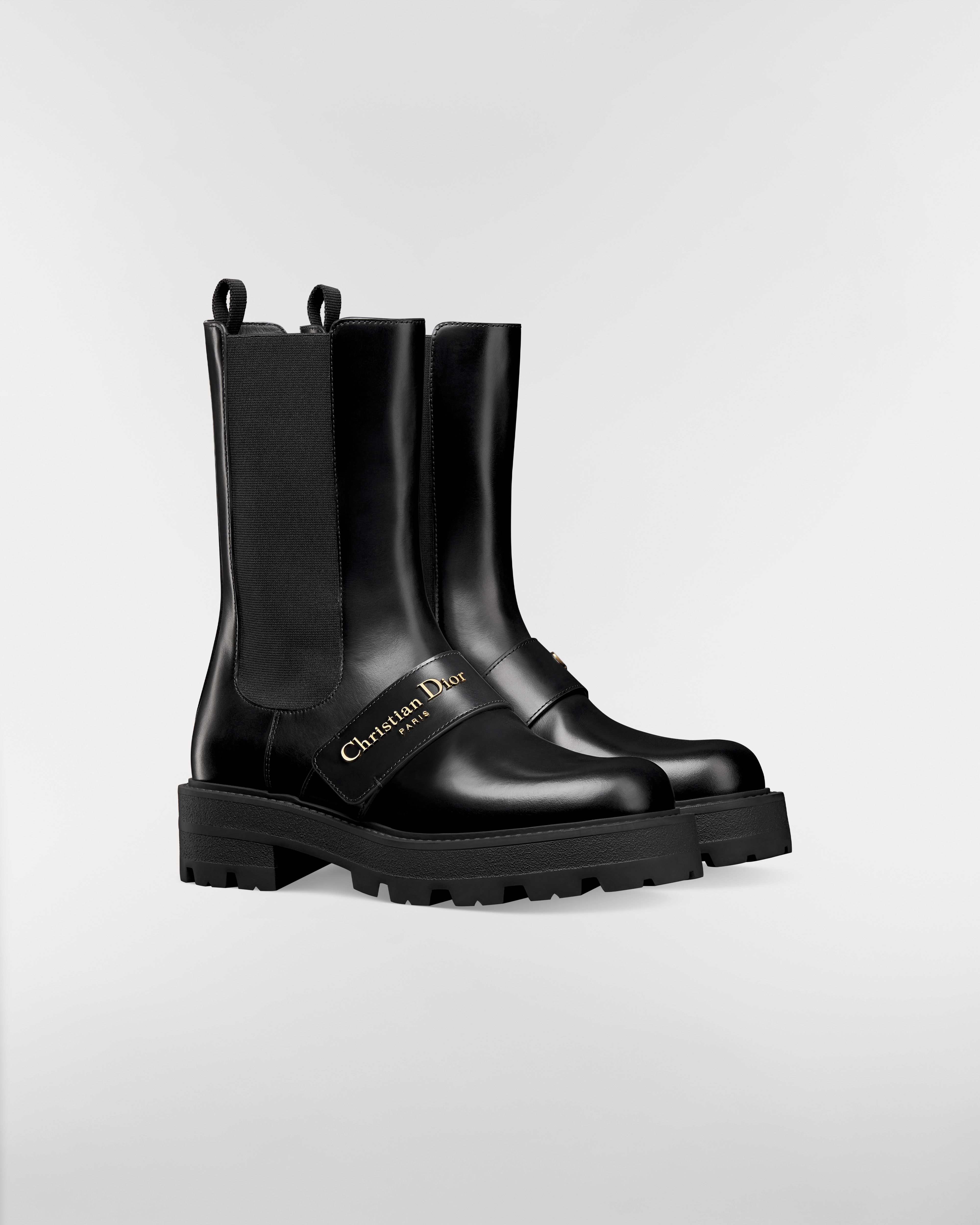 D-Quest Ankle Boot Black Calfskin E03