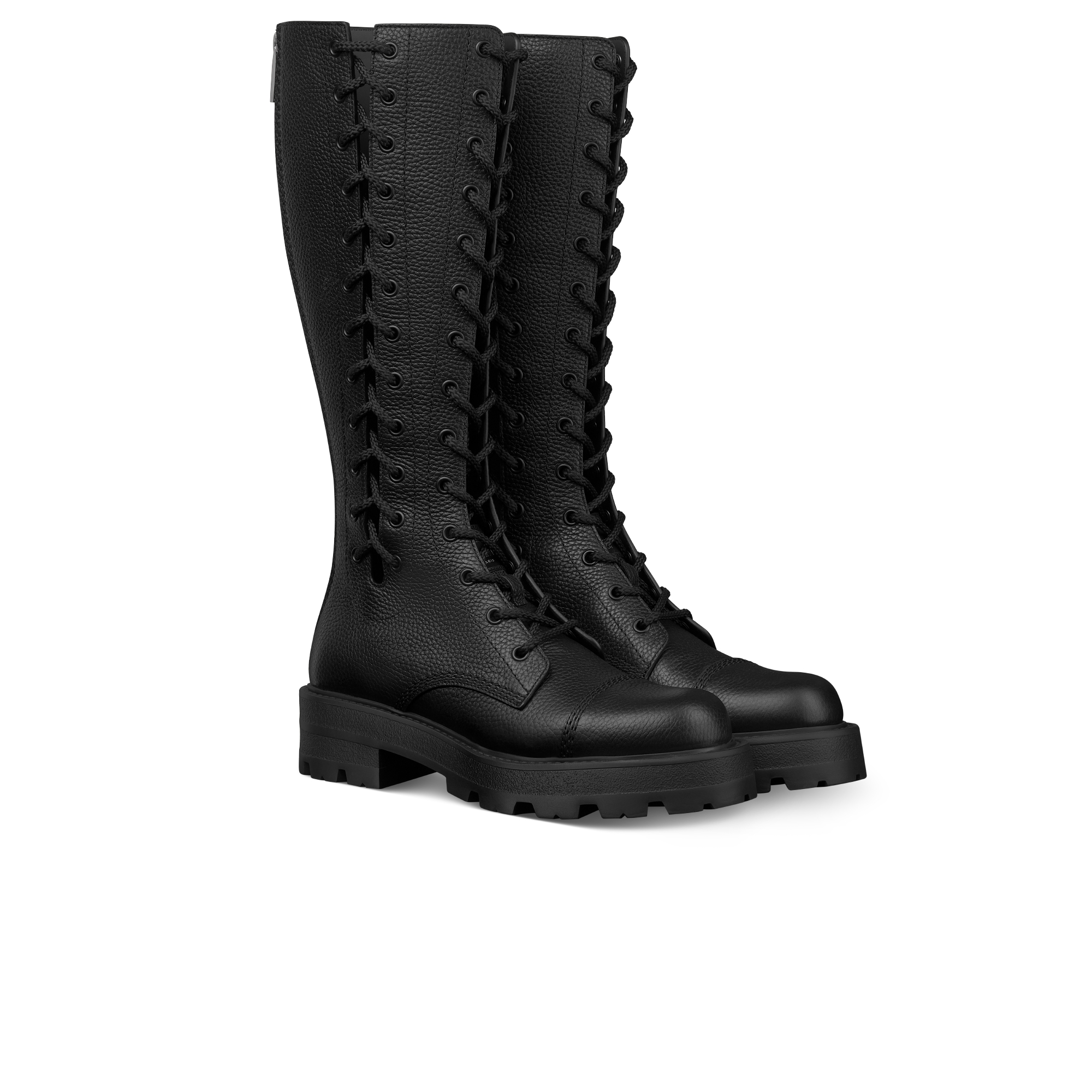 CHRISTIAN DIOR 防水ウィンターブーツ DIOR | D-Road サイハイブーツ グレインドカーフスキン