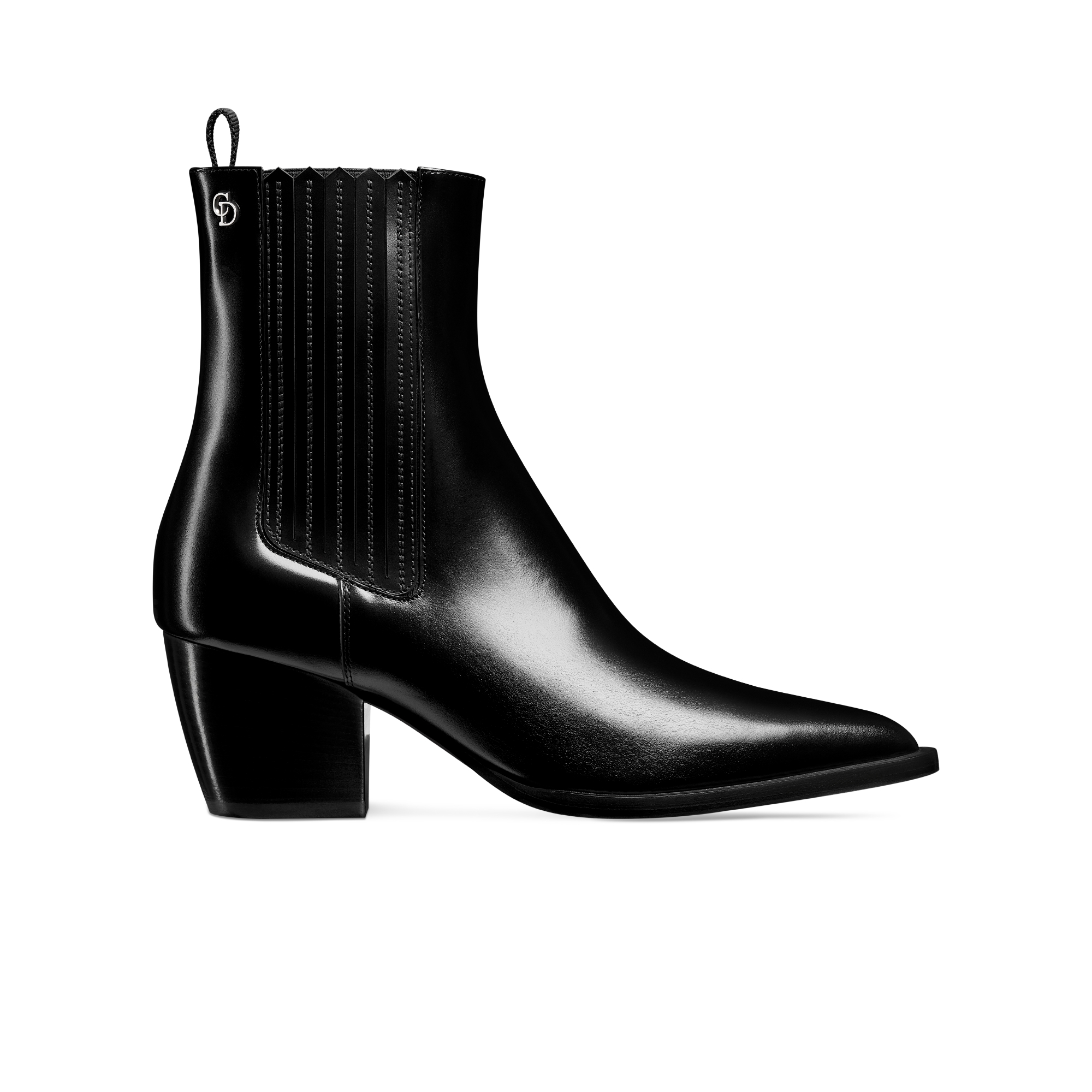 Dior Wild Heeled Ankle Boot Black Calfskin E02