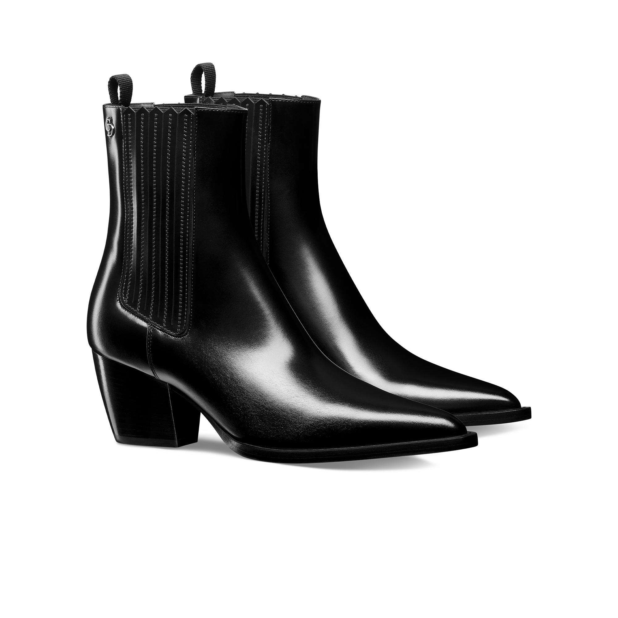 Dior Wild Heeled Ankle Boot Black Calfskin E03