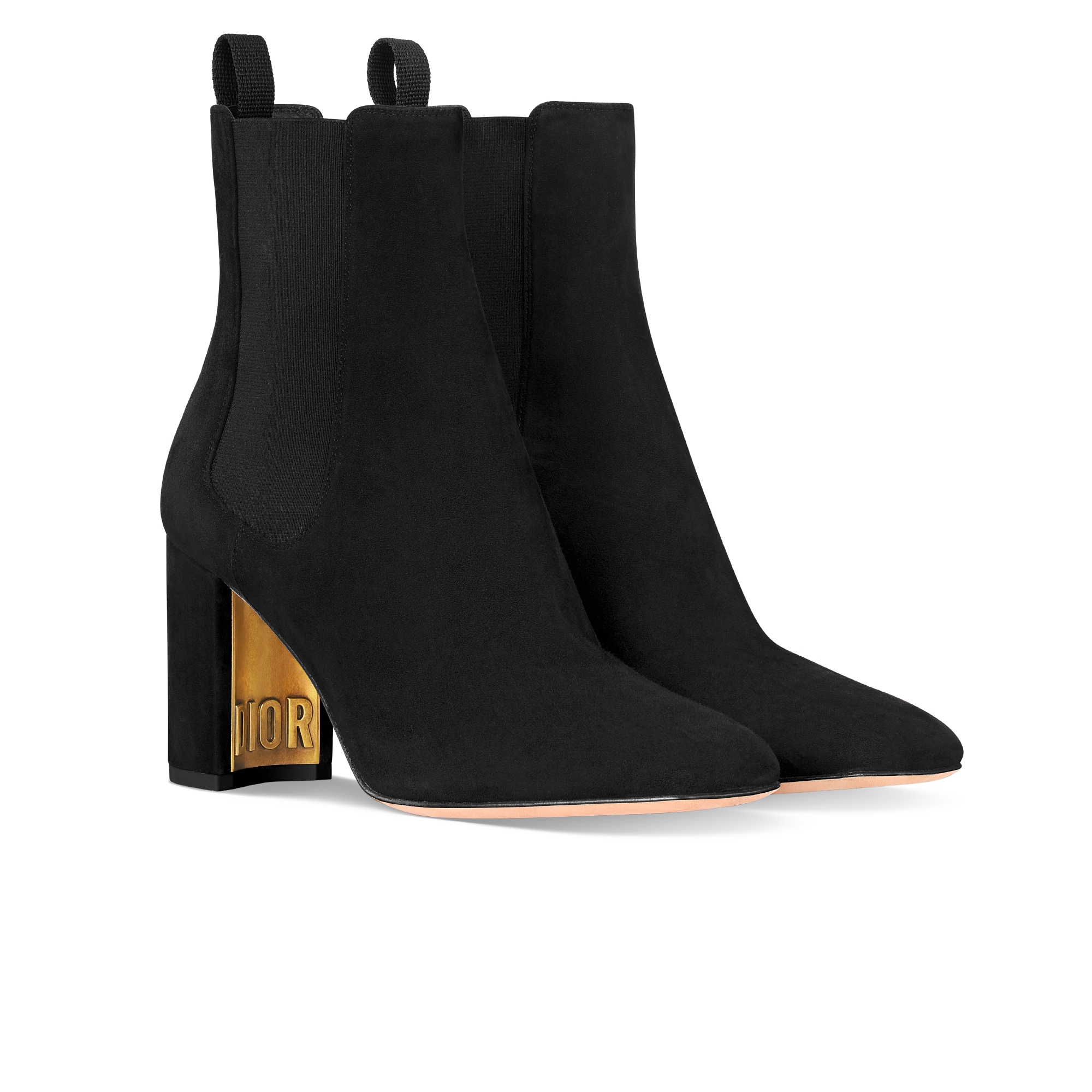 D-Art ヒール ショートブーツ スエードゴートスキン E03