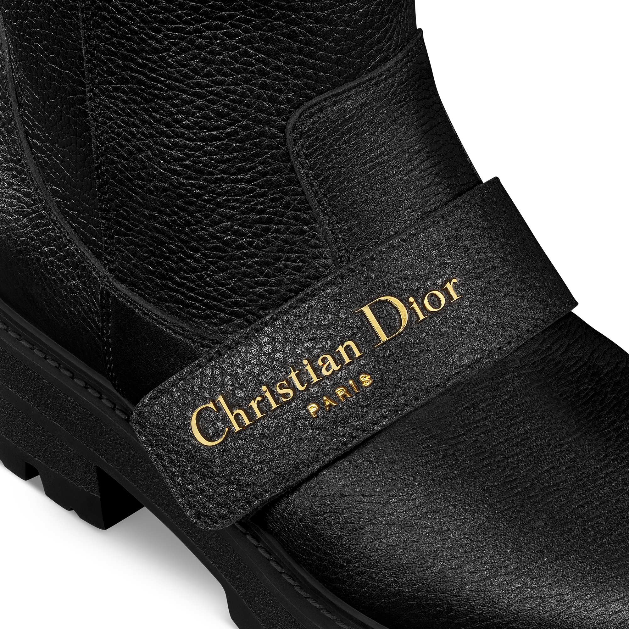 D-Quest Boot Black Grained Calfskin E09