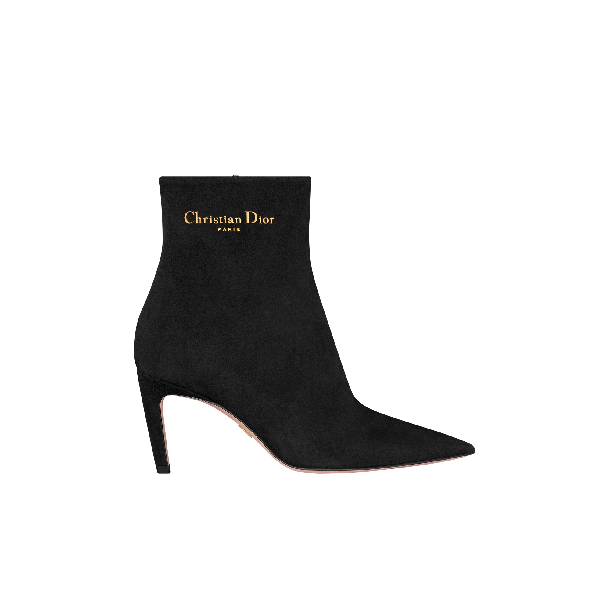 My Dior Heeled Ankle Boot Black Suede Goatskin E02