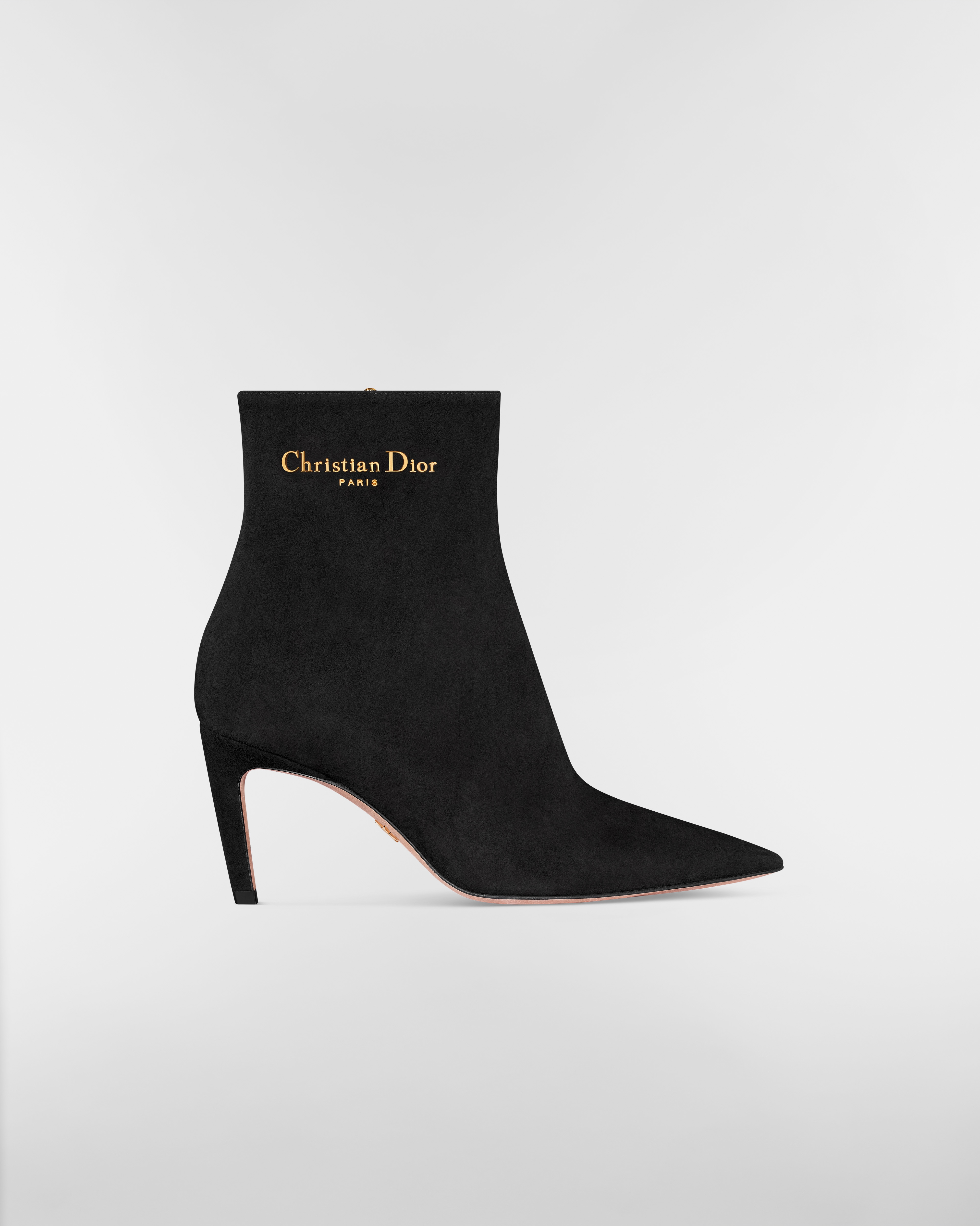 My Dior Heeled Ankle Boot Black Suede Goatskin E02