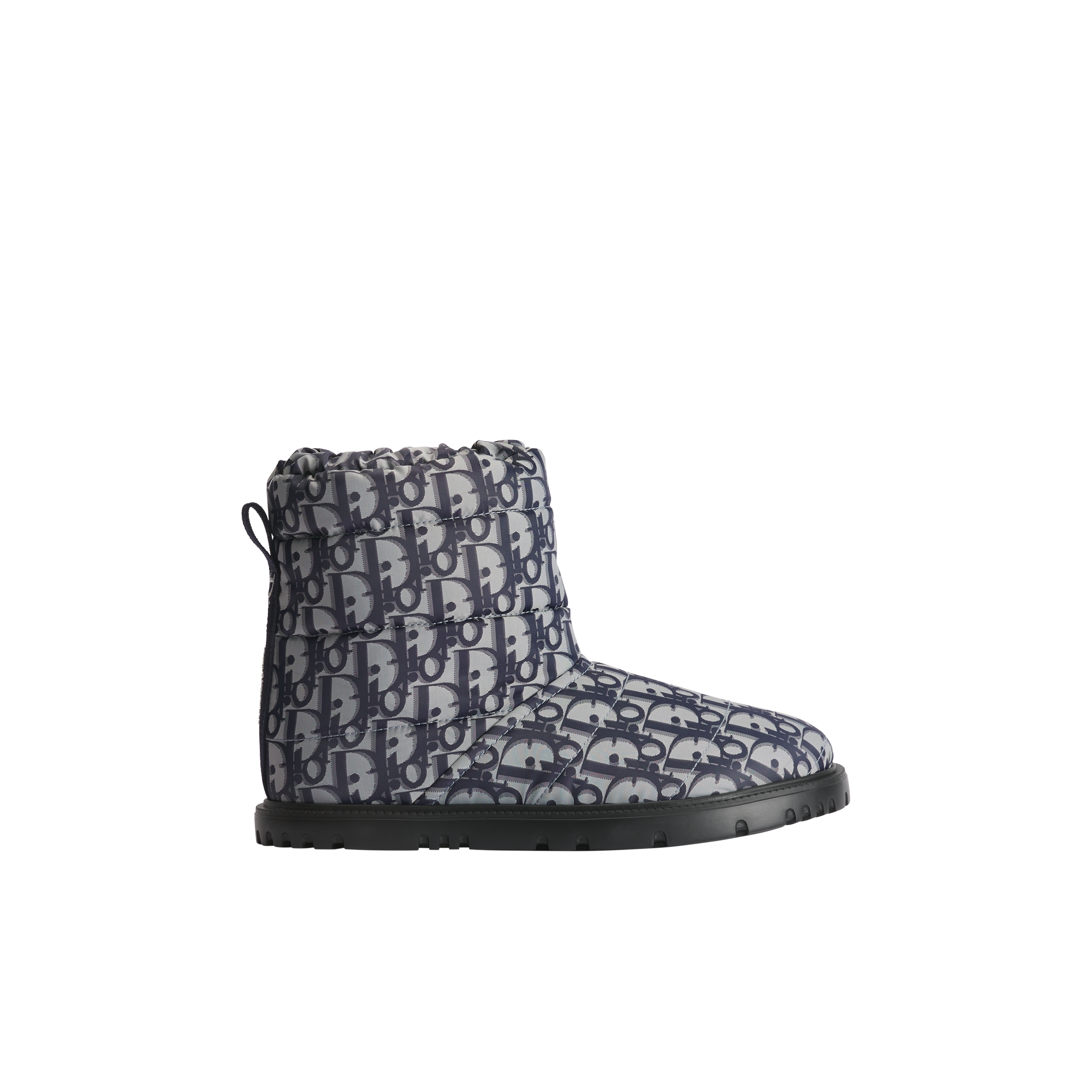 DiorAlps Dior Freeze Ankle Boot Navy Blue Dior Oblique Quilted Technical Fabric E02