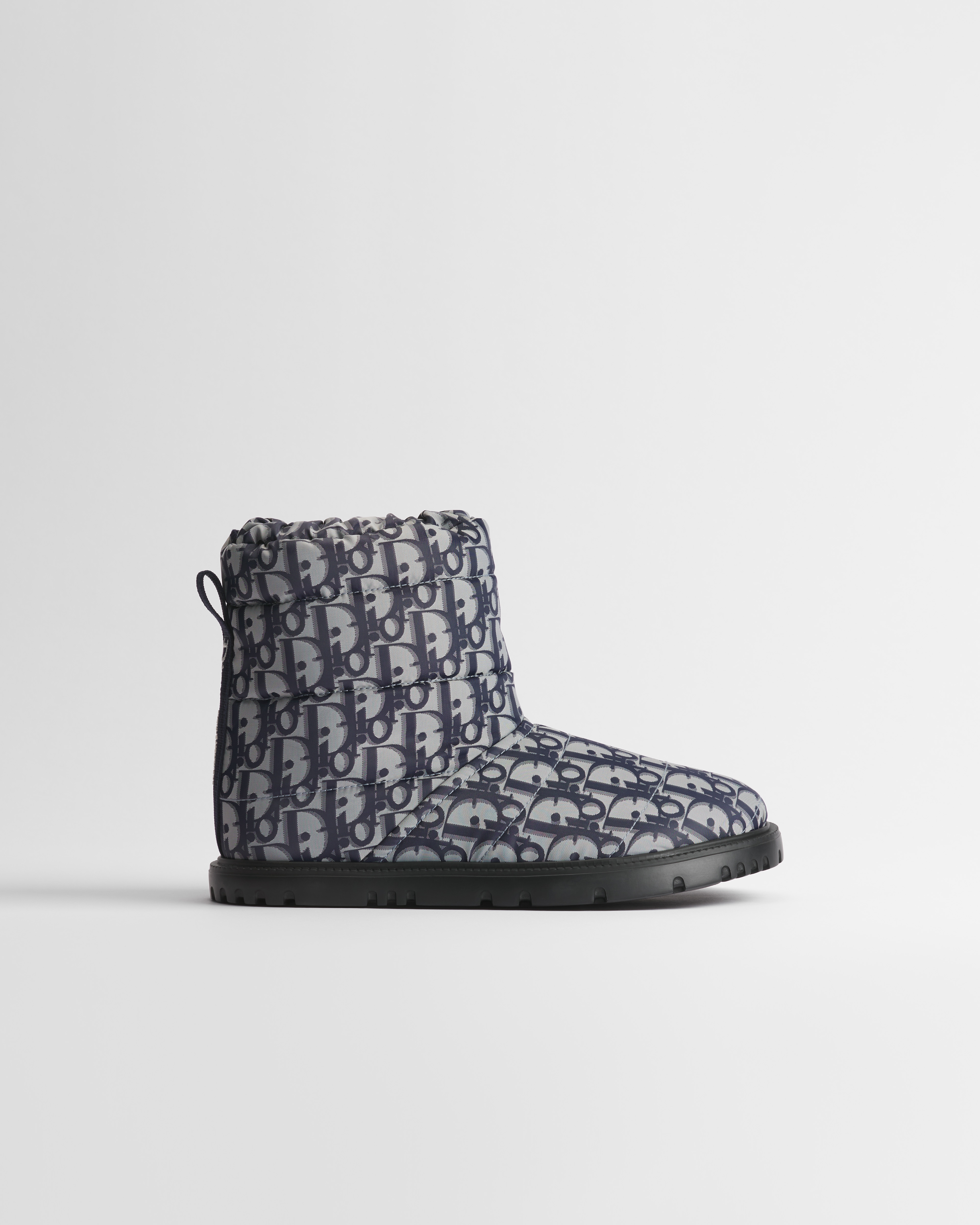 DiorAlps Dior Freeze Ankle Boot Navy Blue Dior Oblique Quilted Technical Fabric E02