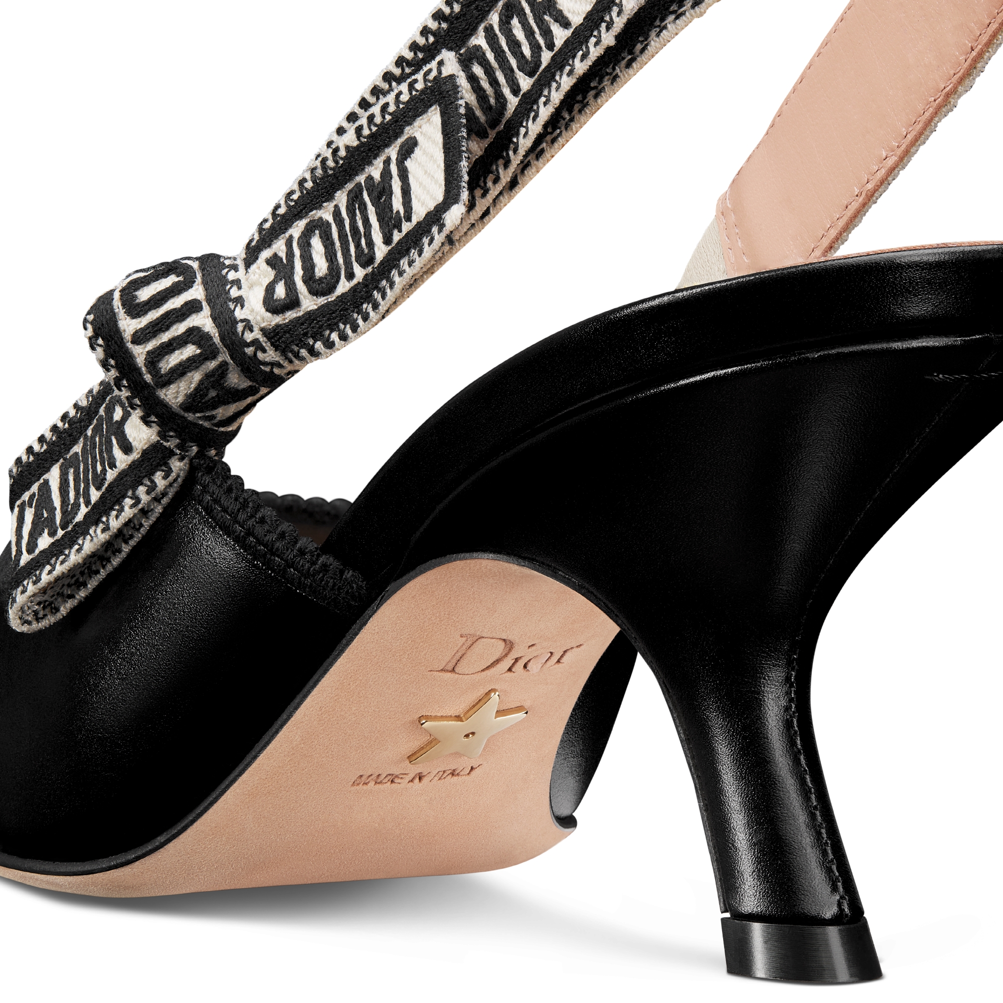 DIOR J’ADIOR スリングバックパンプス 34 1/2 ブラック DIOR | J'Adior スリングバックパンプス カーフスキン