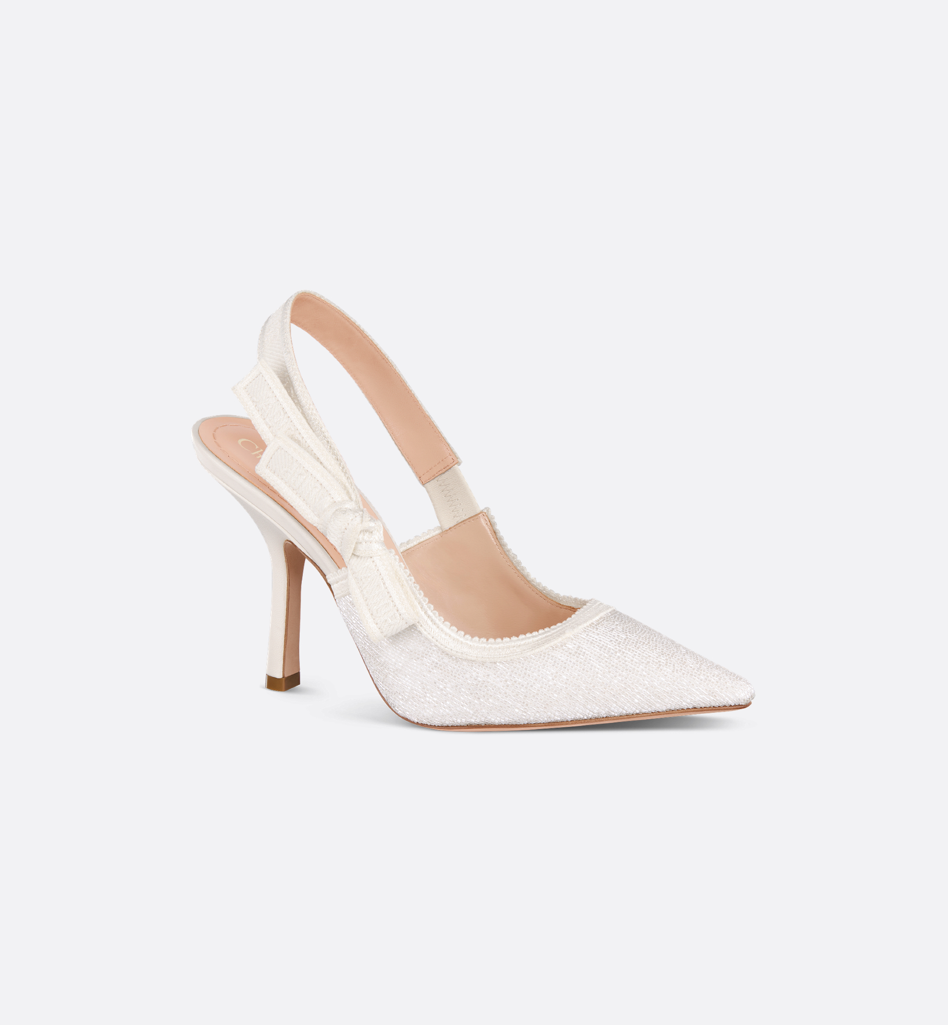 DIOR | J'Adior スリングバックパンプス エンブロイダリー コットン DIOR | J'Adior スリングバックパンプス エンブロイダリー コットン