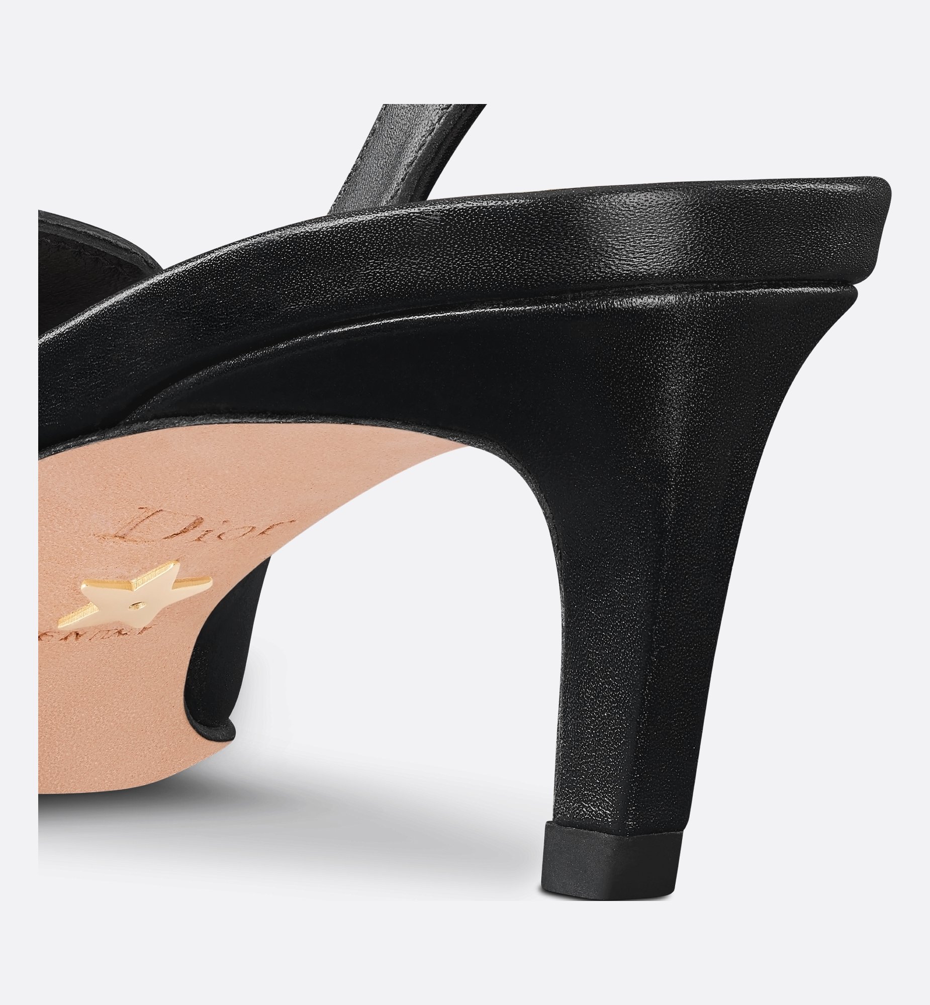 Dior Boy Slingback Pump Black Supple Calfskin | DIOR Dior Boy Slingback Pump Black Supple Calfskin | DIOR