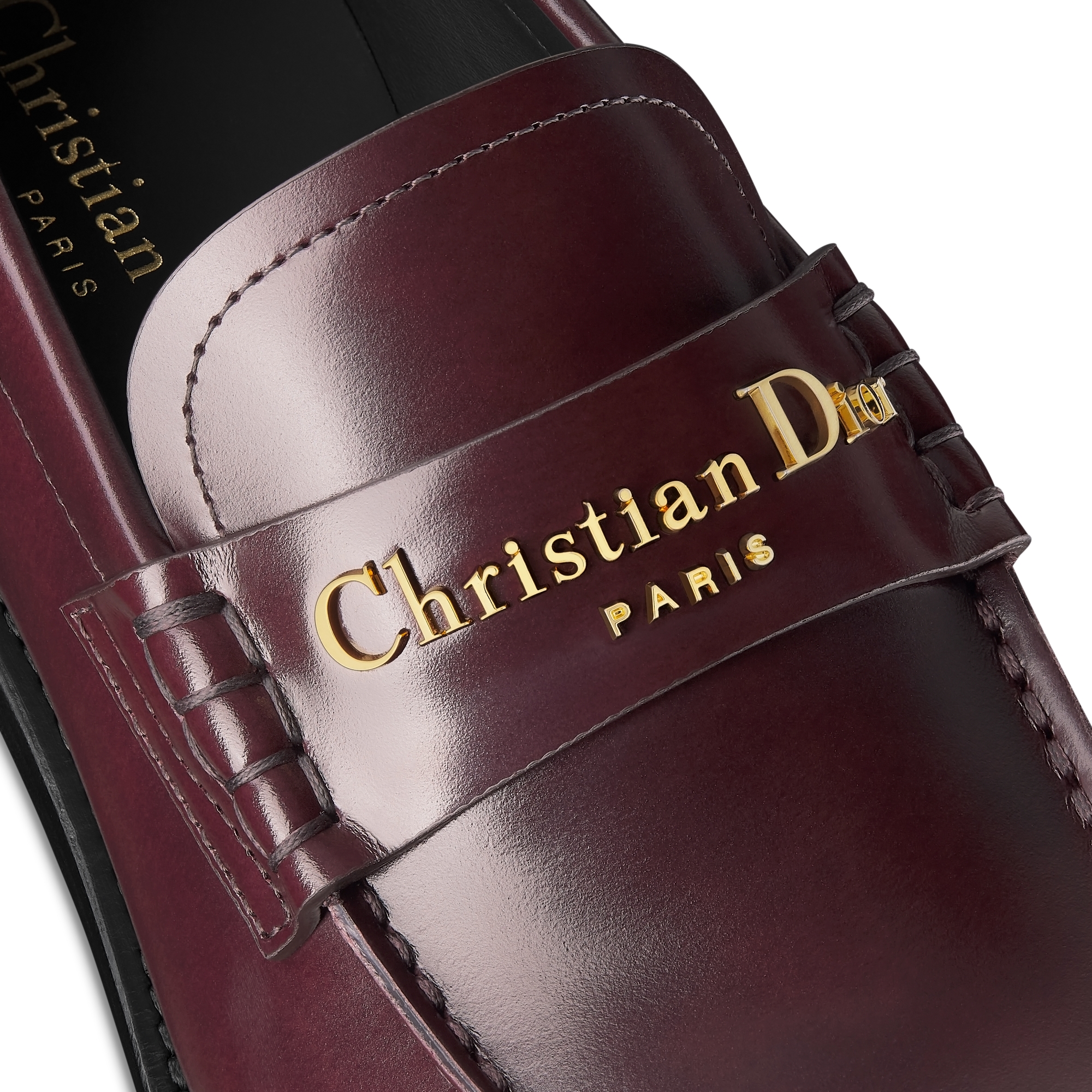 Dior Boy-pump Pruimkleurig kalfsleer E09