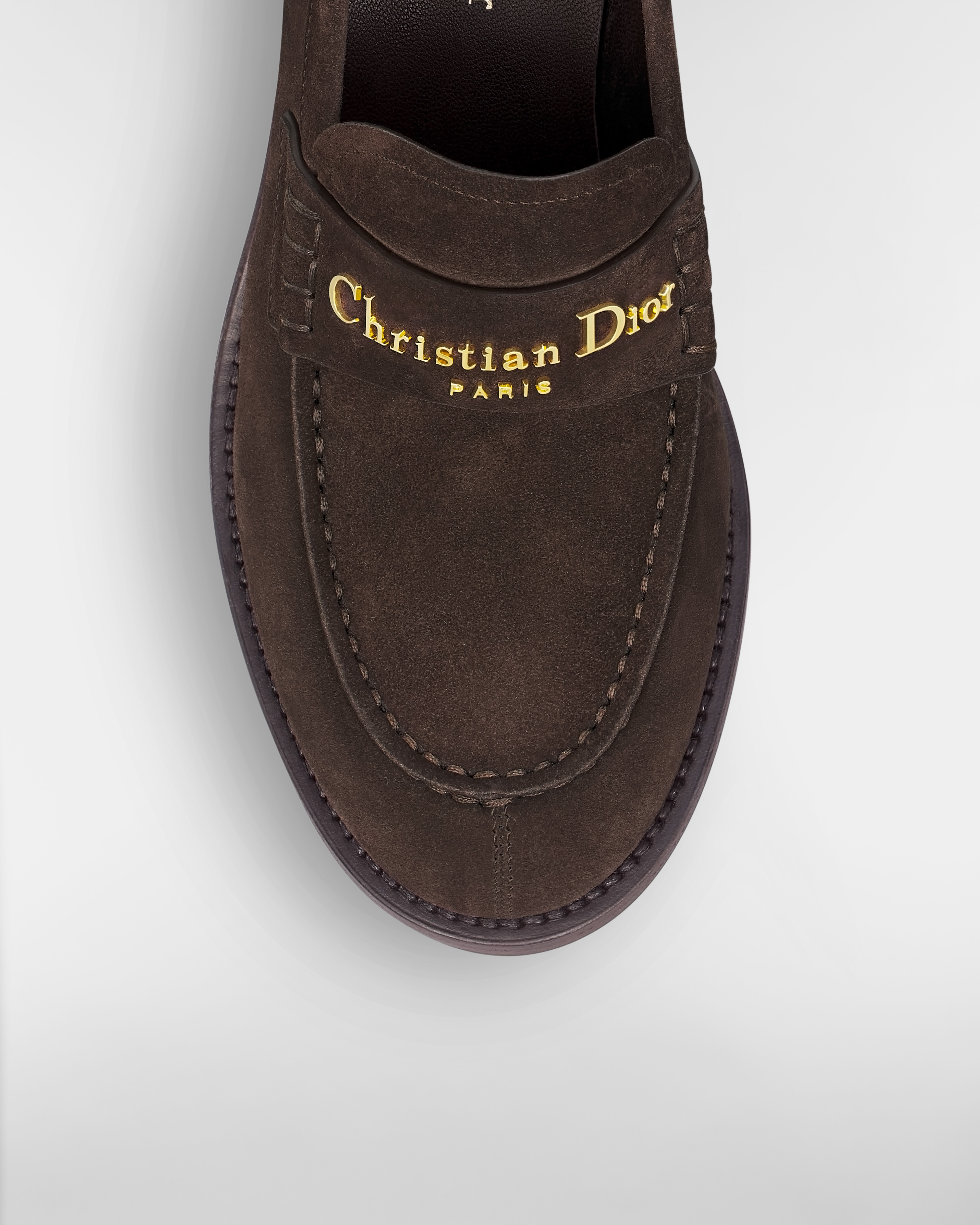 Dior Boy-pump Donker-chocoladebruin kalfssuède E09