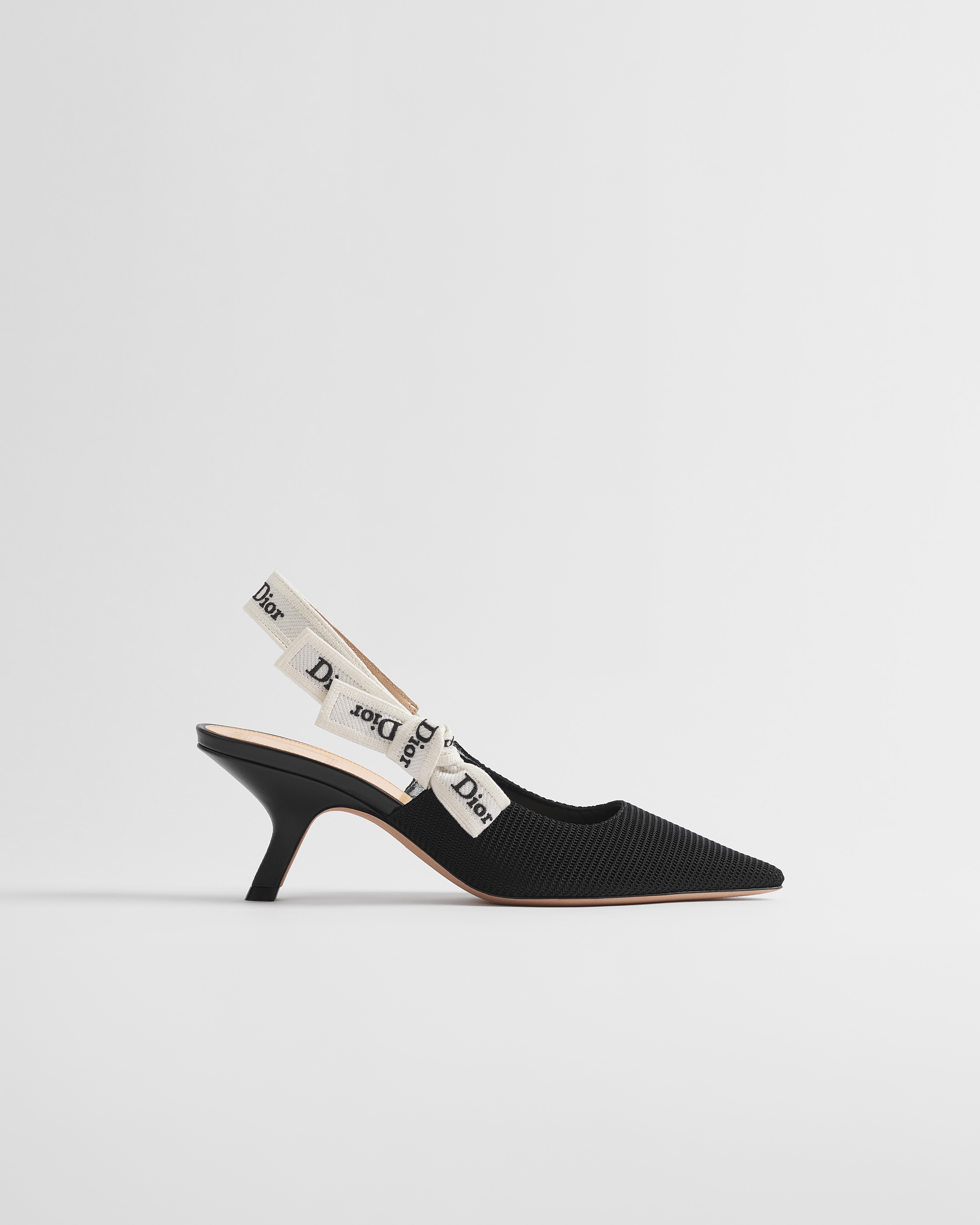 J'Adior Slingback Pump Black Technical Fabric E02
