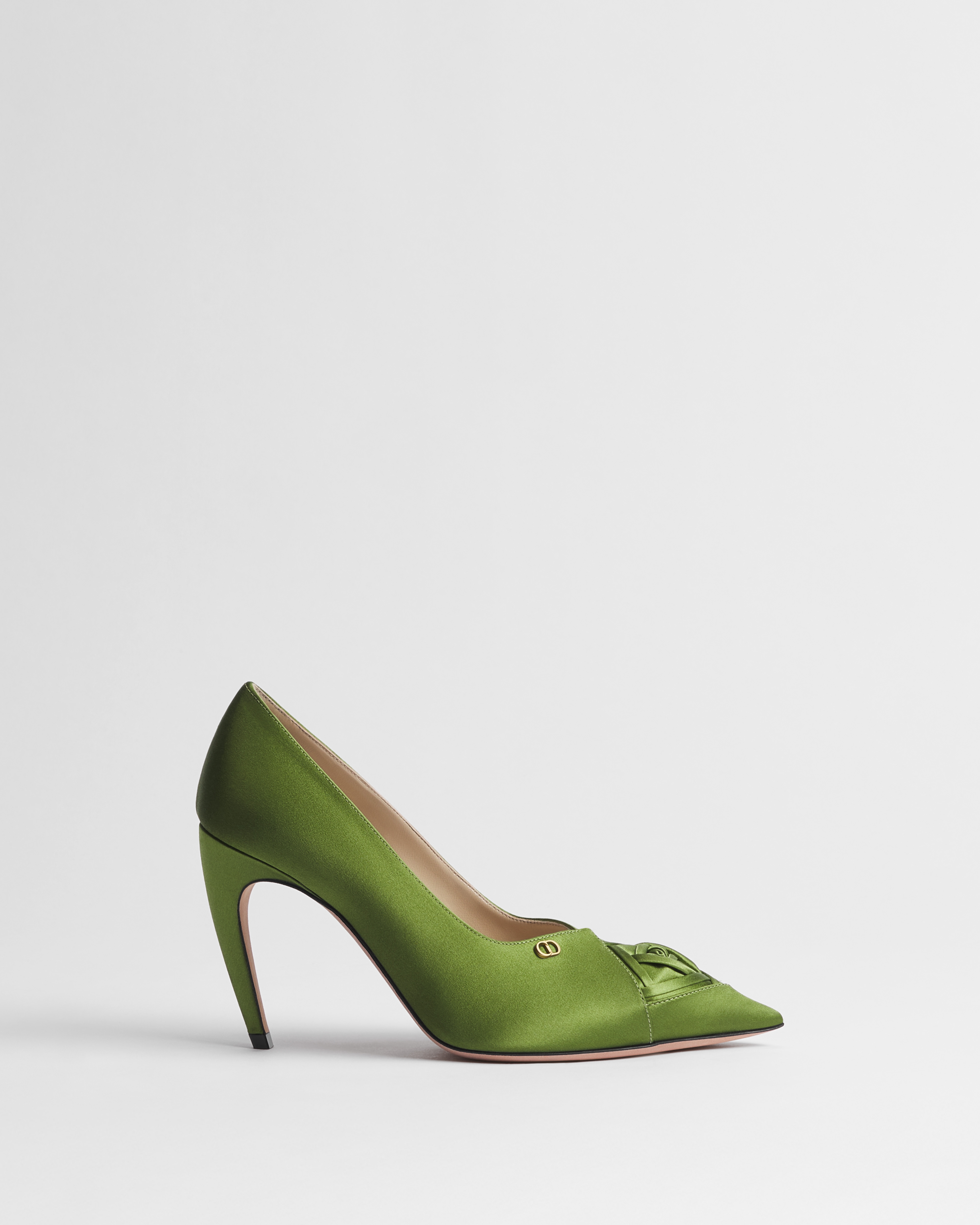 Dior Rose Pump Aspen Green Satin E02