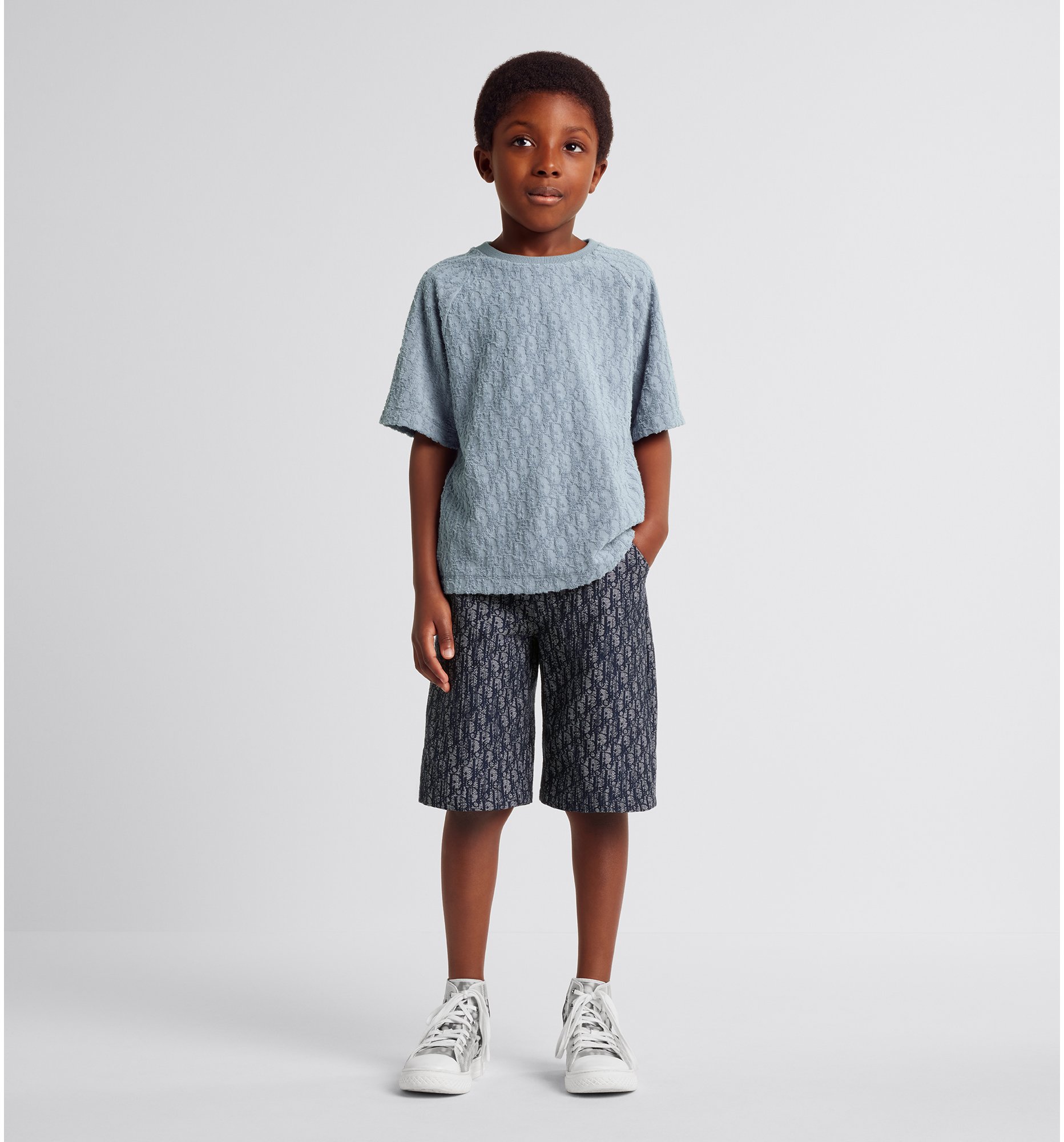 DIOR | キッズ Tシャツ ディオール オブリーク コットンテリー ジャカード