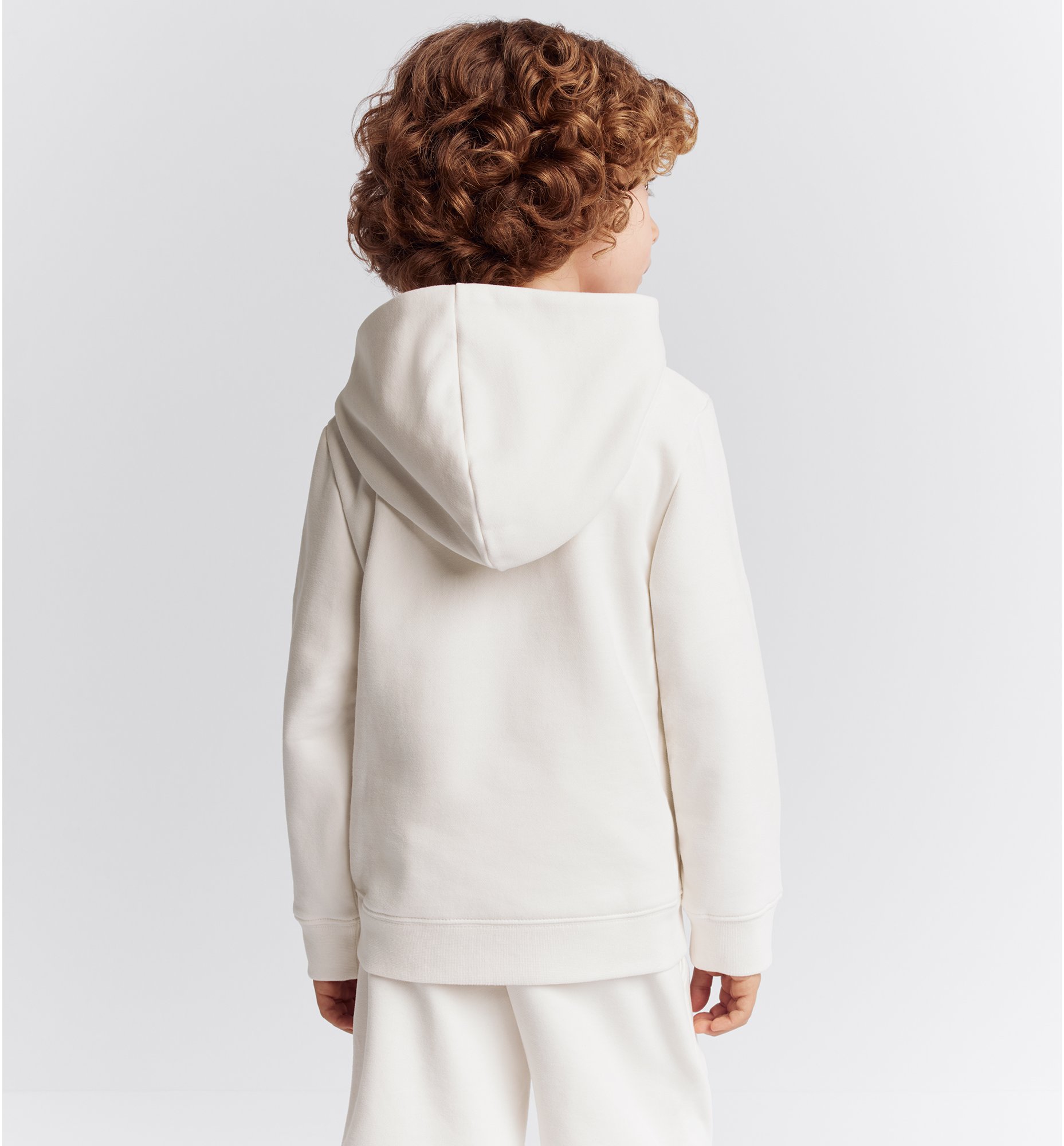 Kids Hooded Sweatshirt White Cotton Fleece DIOR