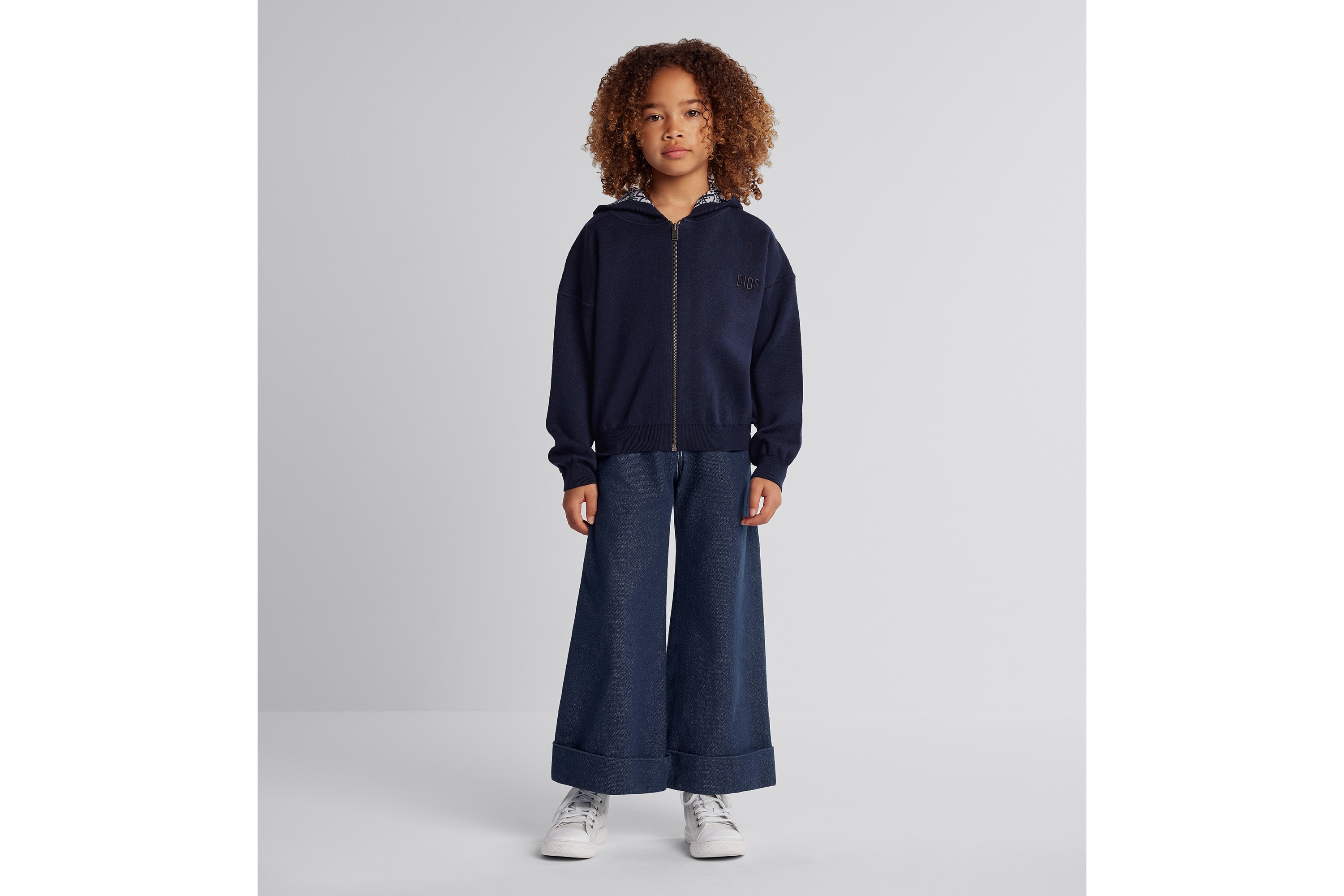Kids' Reversible Zipped Cardigan with Hood