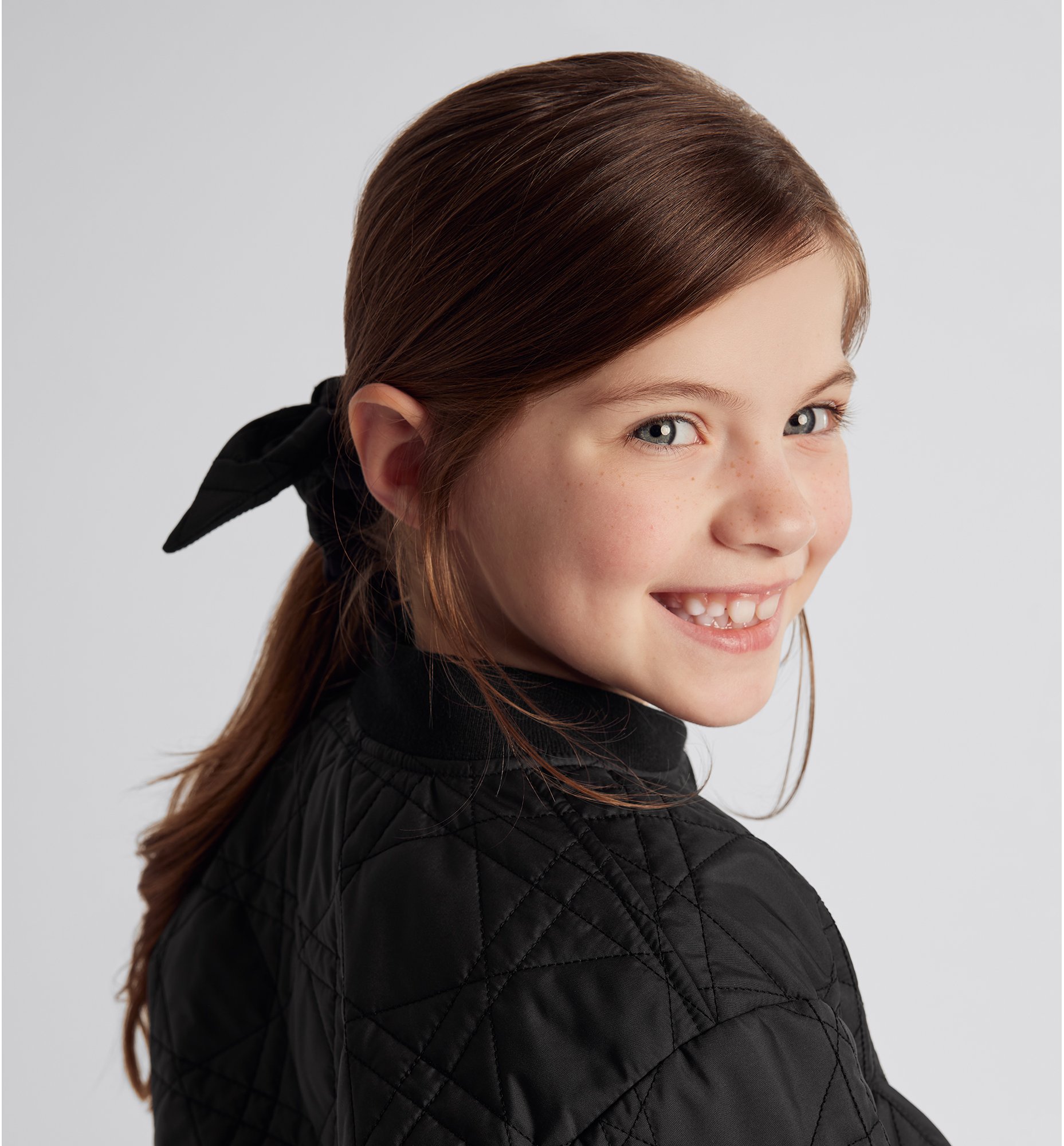 Kids scrunchies black macrocannage technical fabric dior
