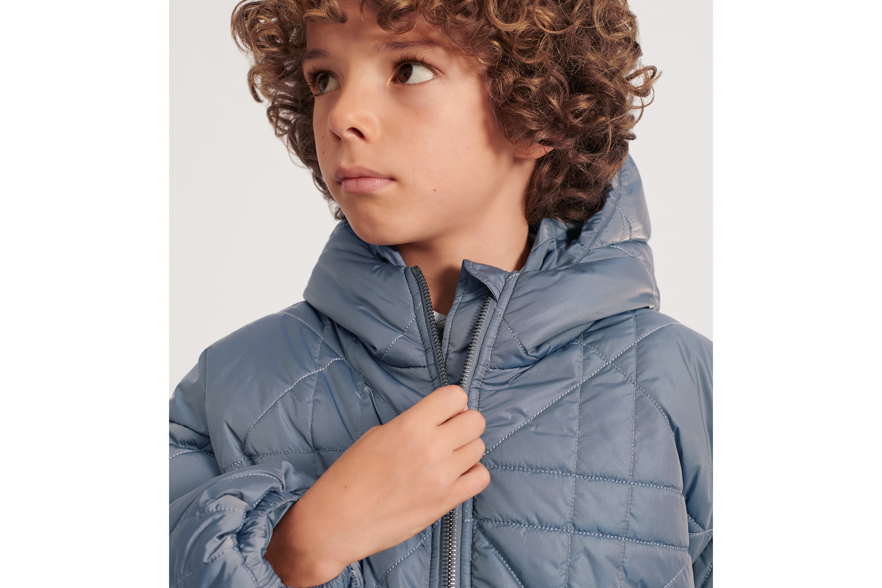 Daunenjacke mit Kapuze für Kinder Wasserabweisender Cannage ...