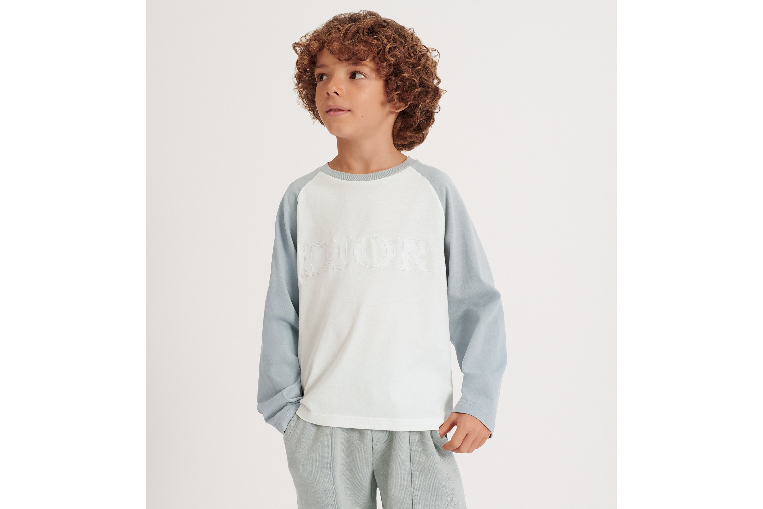 T-Shirt Garçon en Jersey De Lyocel & Coton Blanc Kid main image 1