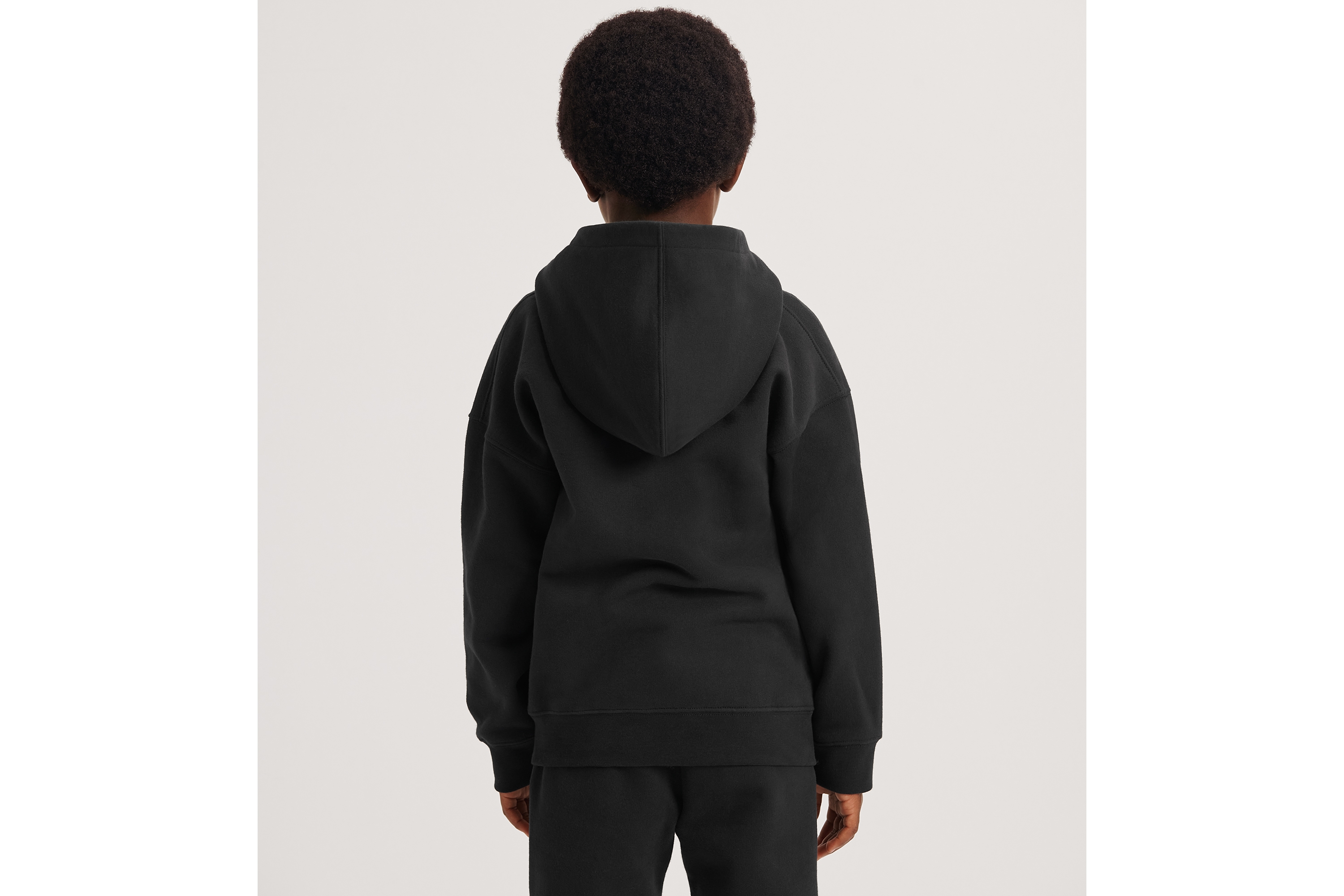 Kids' Christian Dior Couture Hooded Sweatshirt Black Cotton Fleece E03