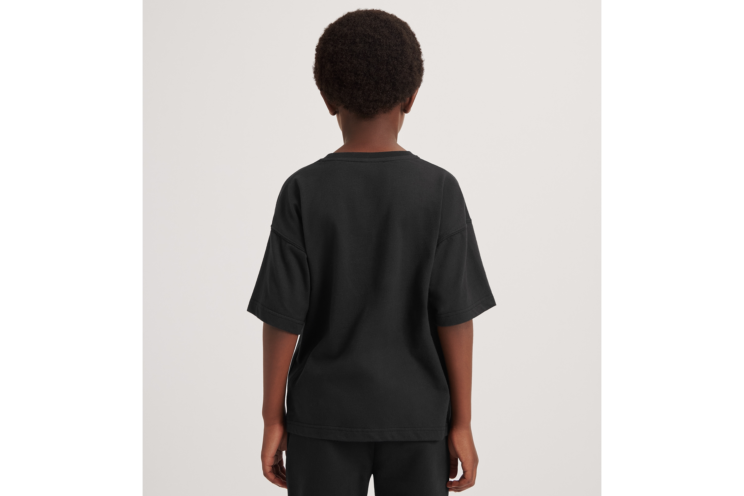 Look T-shirt enfant Christian Dior Couture Jersey de coton noir E09
