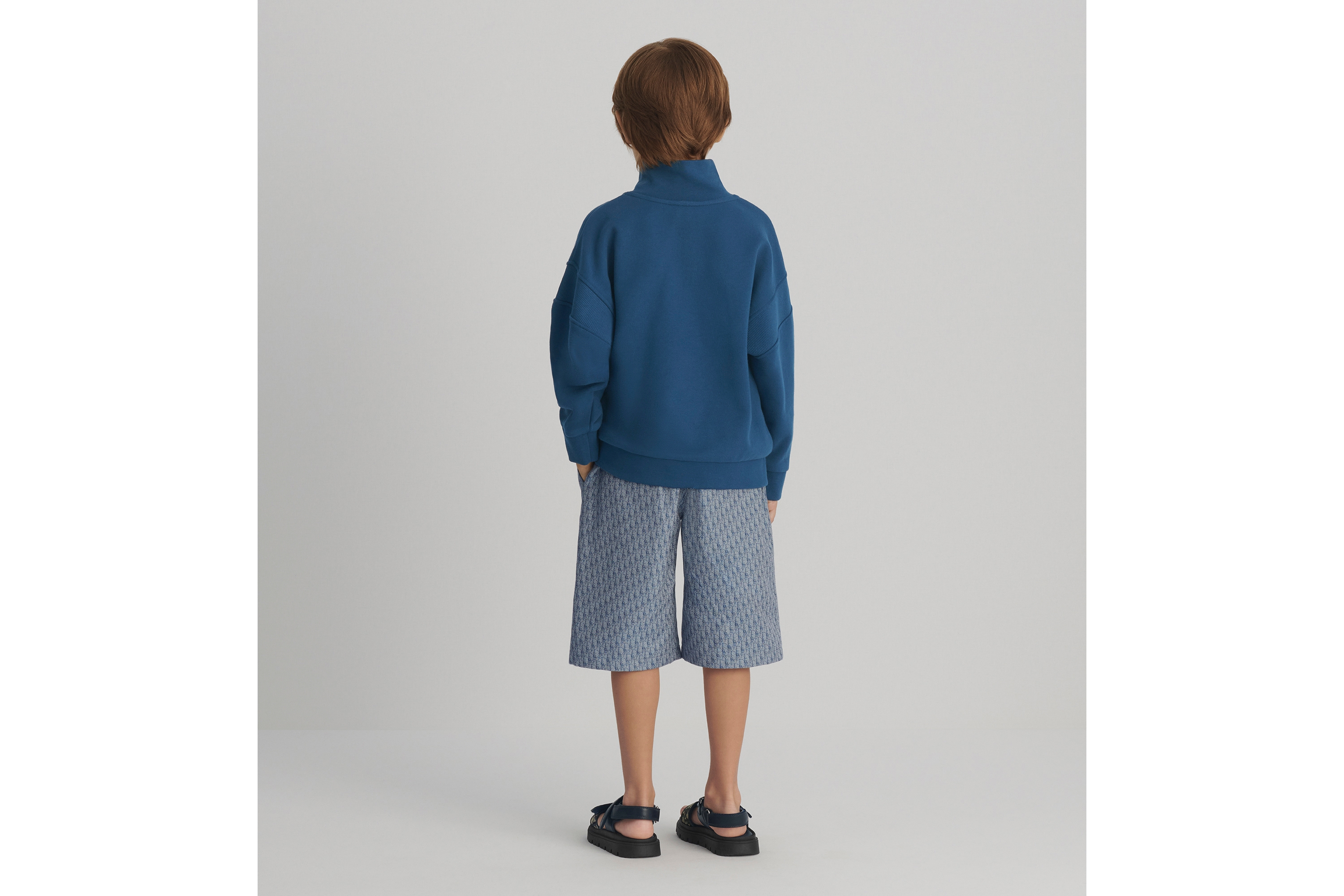 Look Kids' Sweatshirt Indigo Blue Cotton Fleece E02
