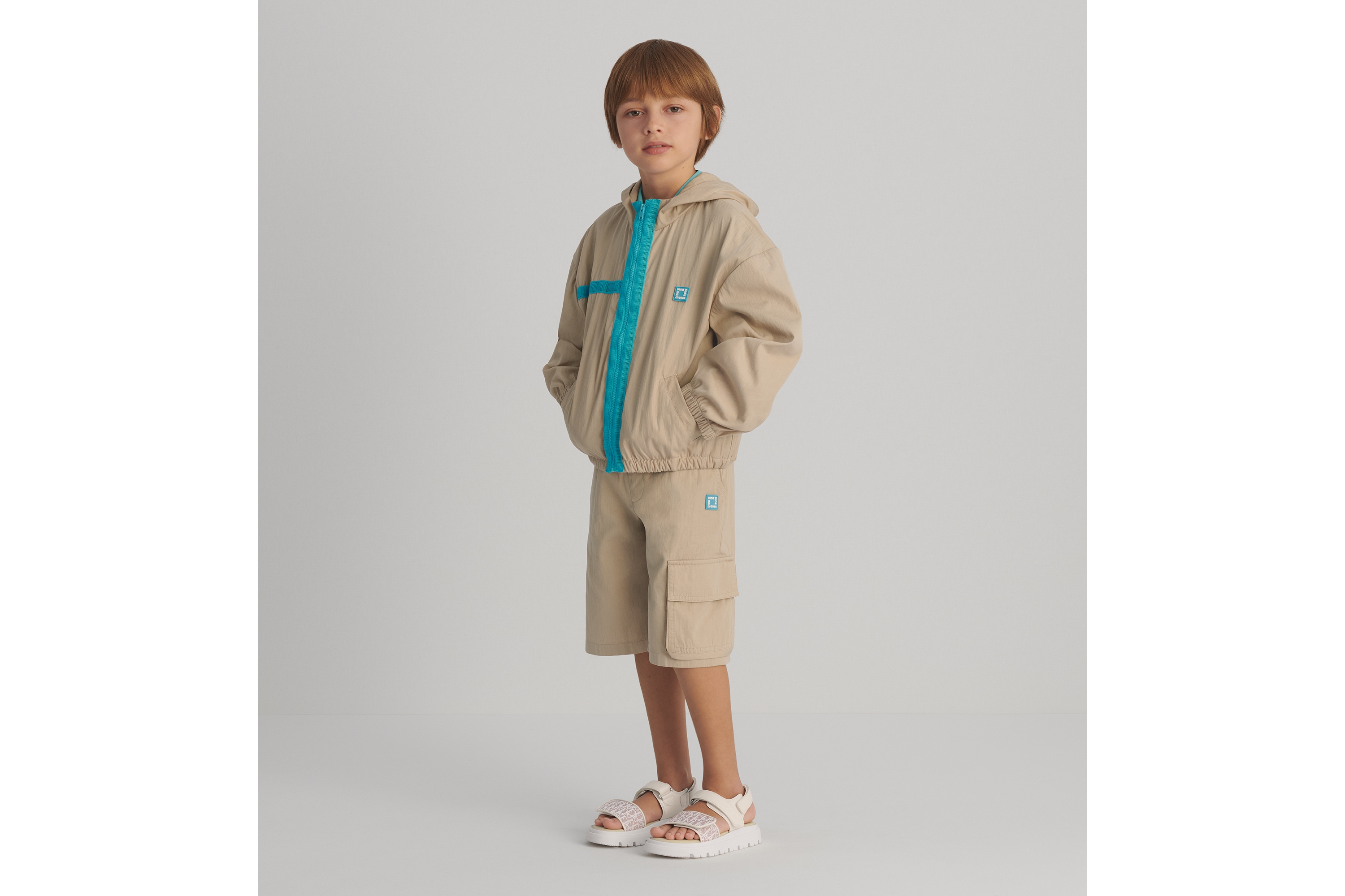 キッズ フード付きジャケット コットン E08