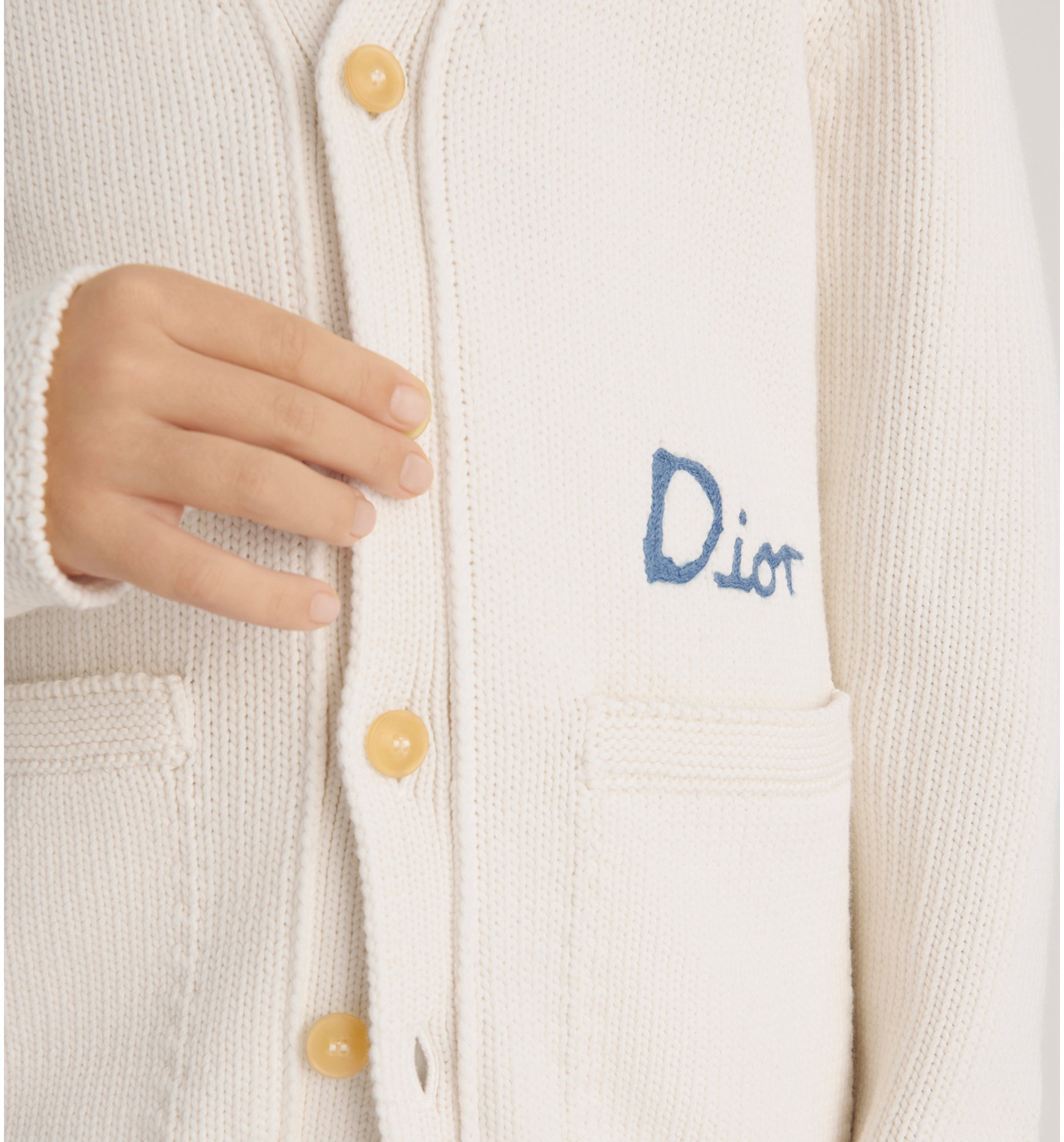 Camiseta DIOR AND HYLTON NEL Dior Kids Punto de algodón marfil | DIOR