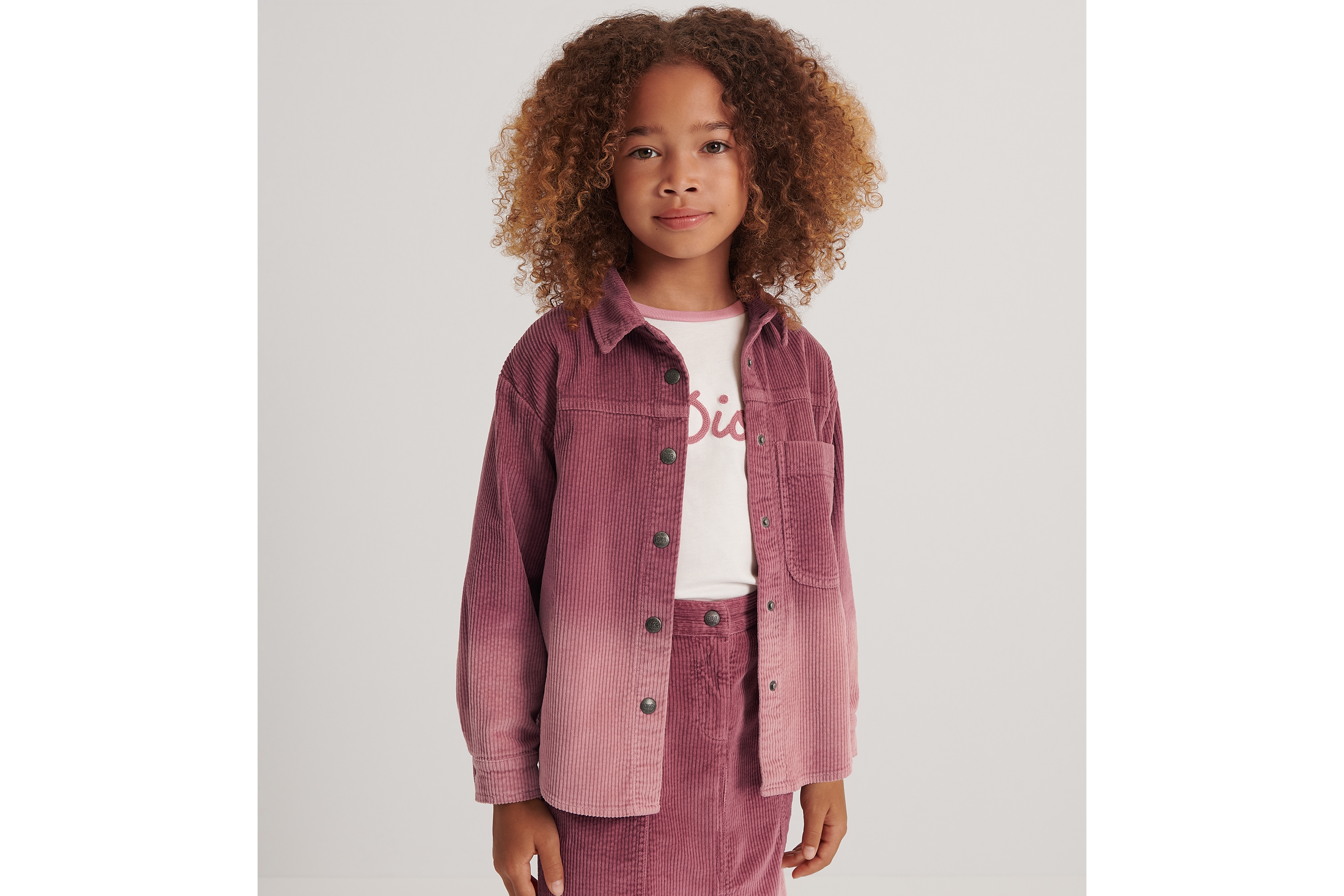 Kids&amp;#39; Overshirt Pink Dip-Dye Corduroy | DIOR