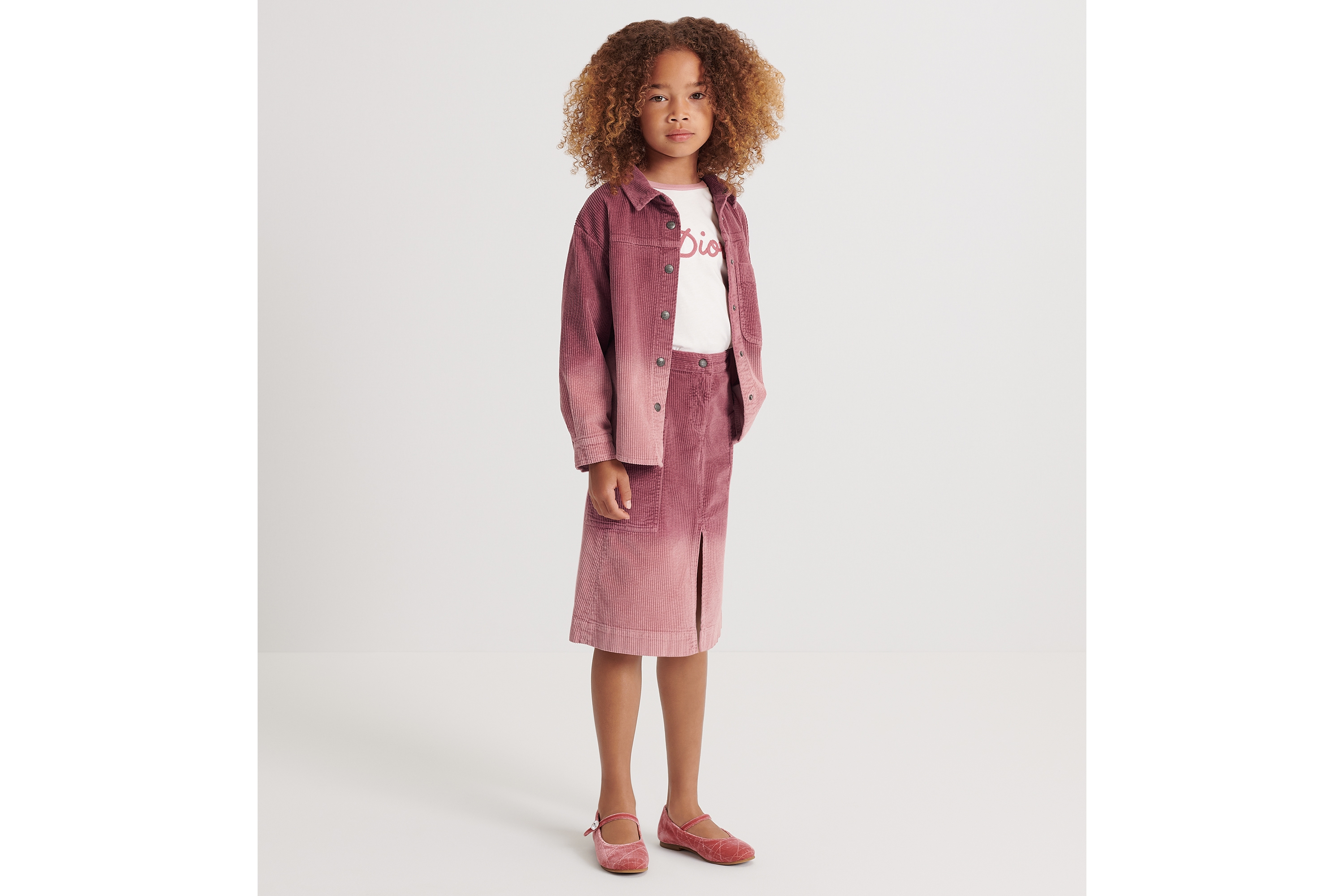Kids&amp;#39; Overshirt Pink Dip-Dye Corduroy | DIOR
