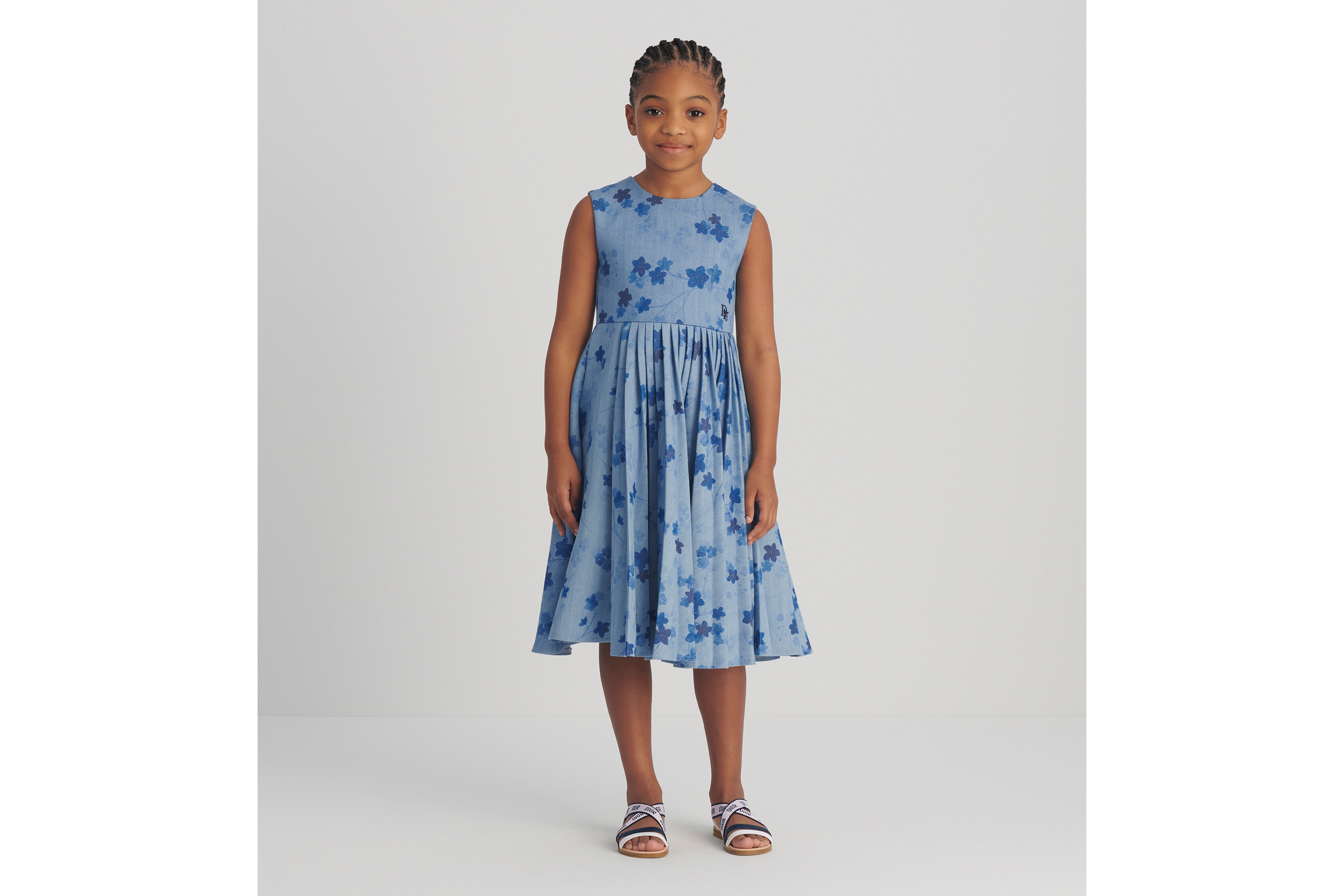 キッズ フレアドレス コットンブレンド E01