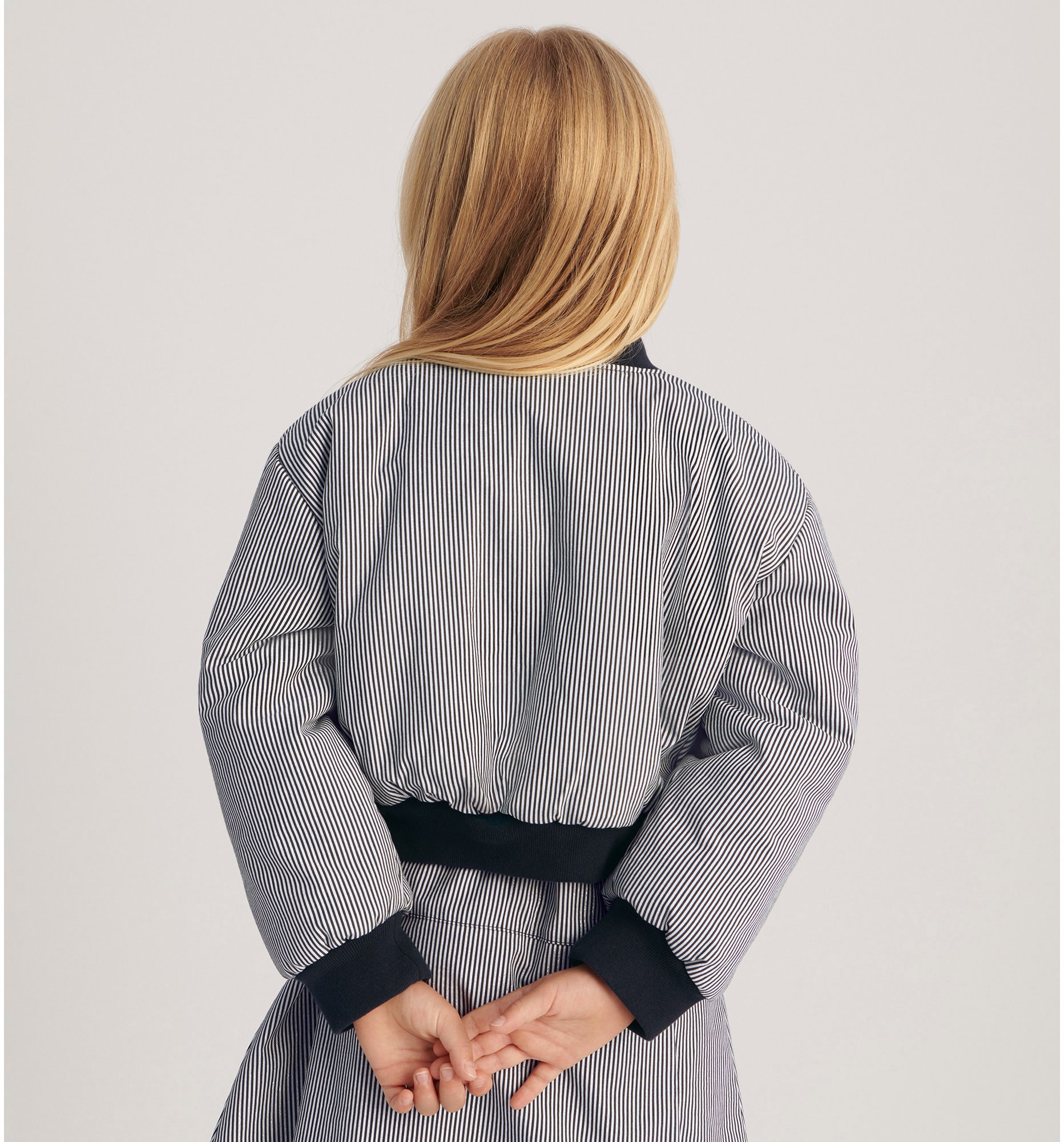 aria_look Kids' Bomber Jacket Three quarter opened view